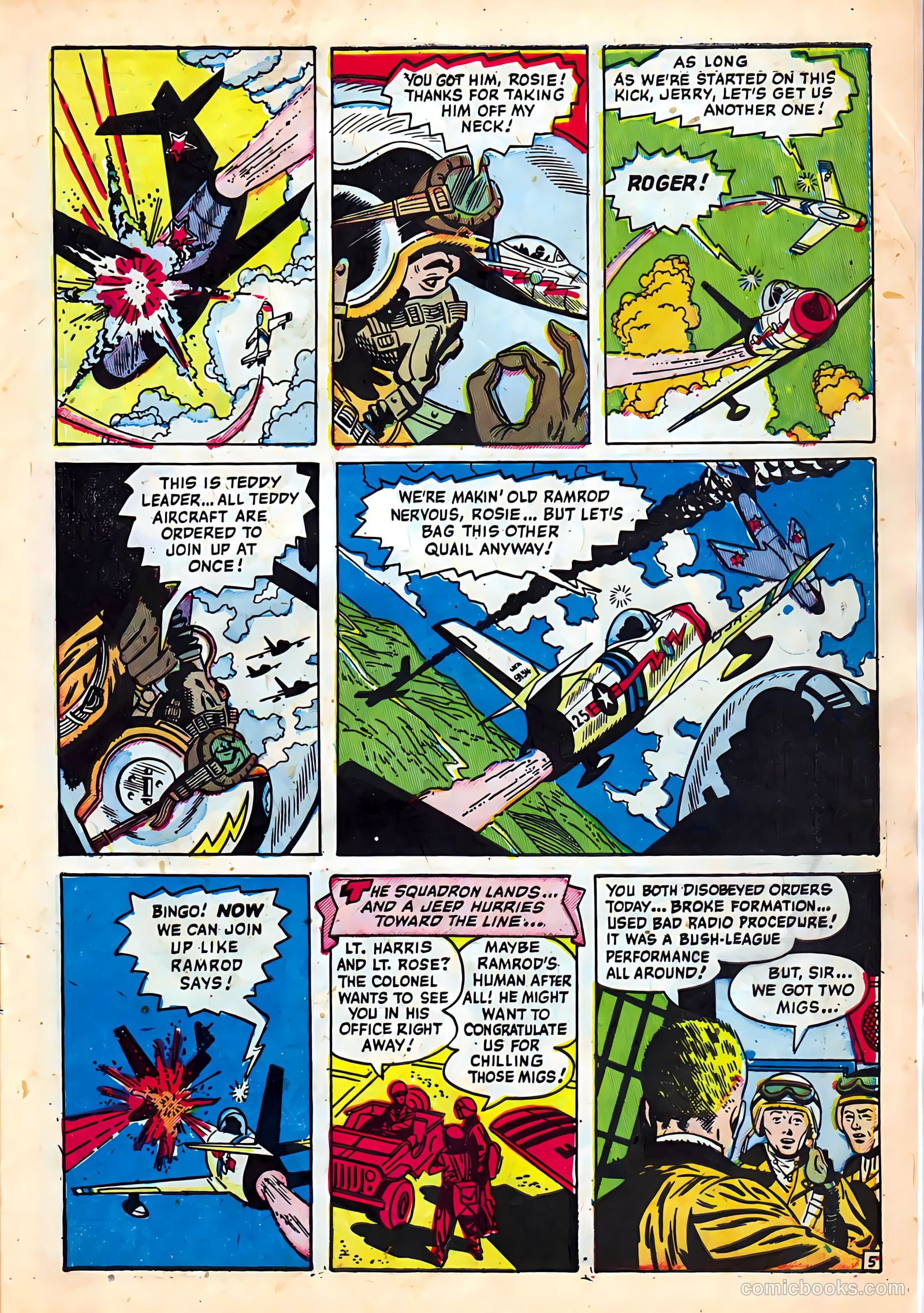 Jet Fighters #5 (1952) — page 7 of 36