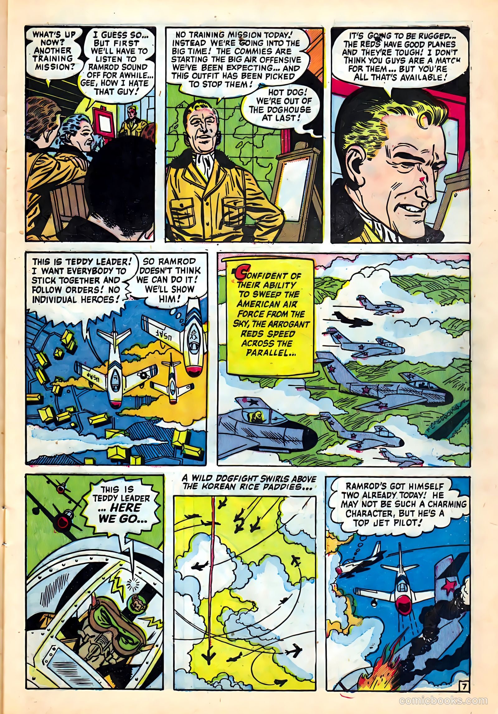 Jet Fighters #5 (1952) — page 9 of 36