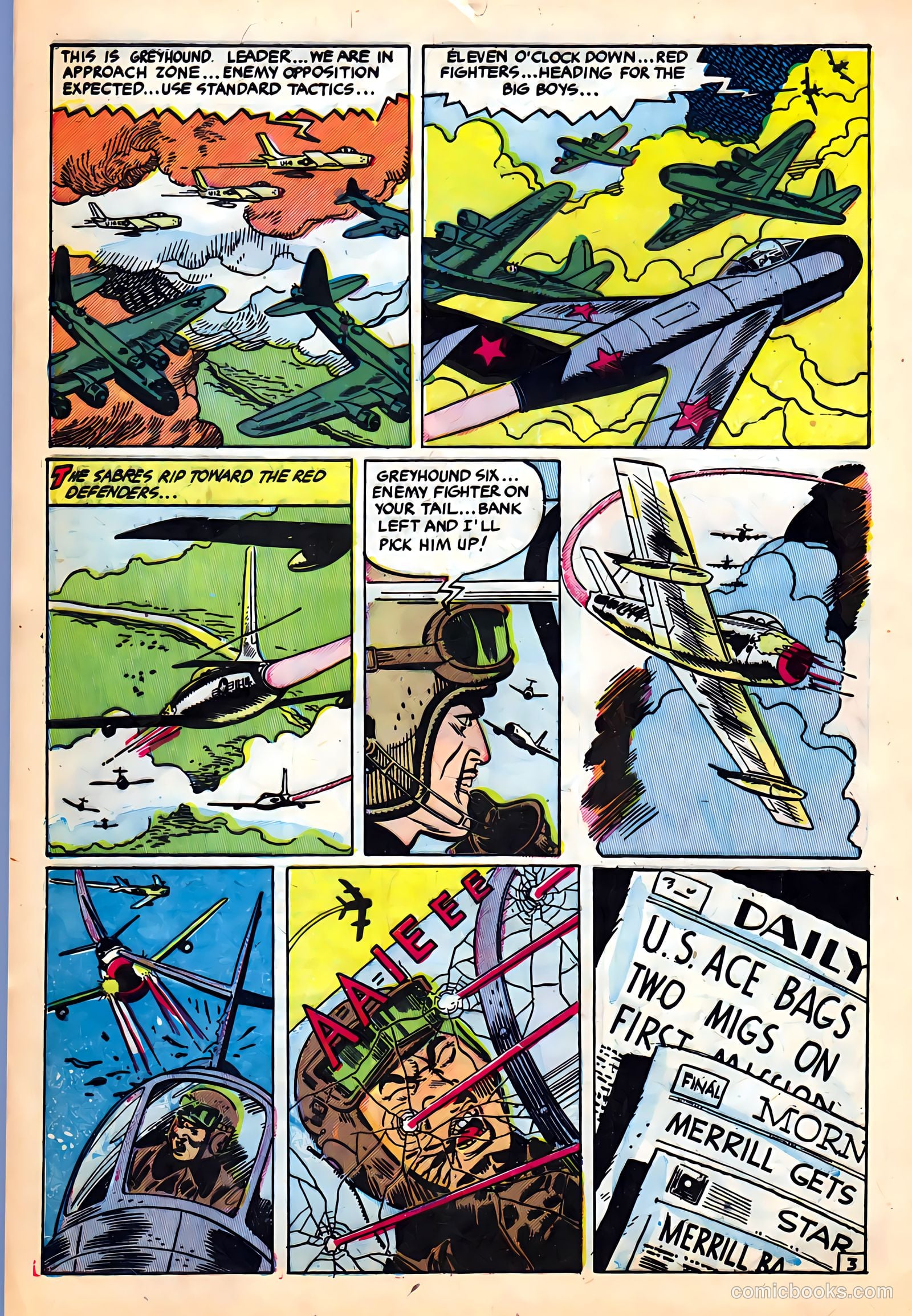 Jet Fighters #5 (1952) — page 28 of 36