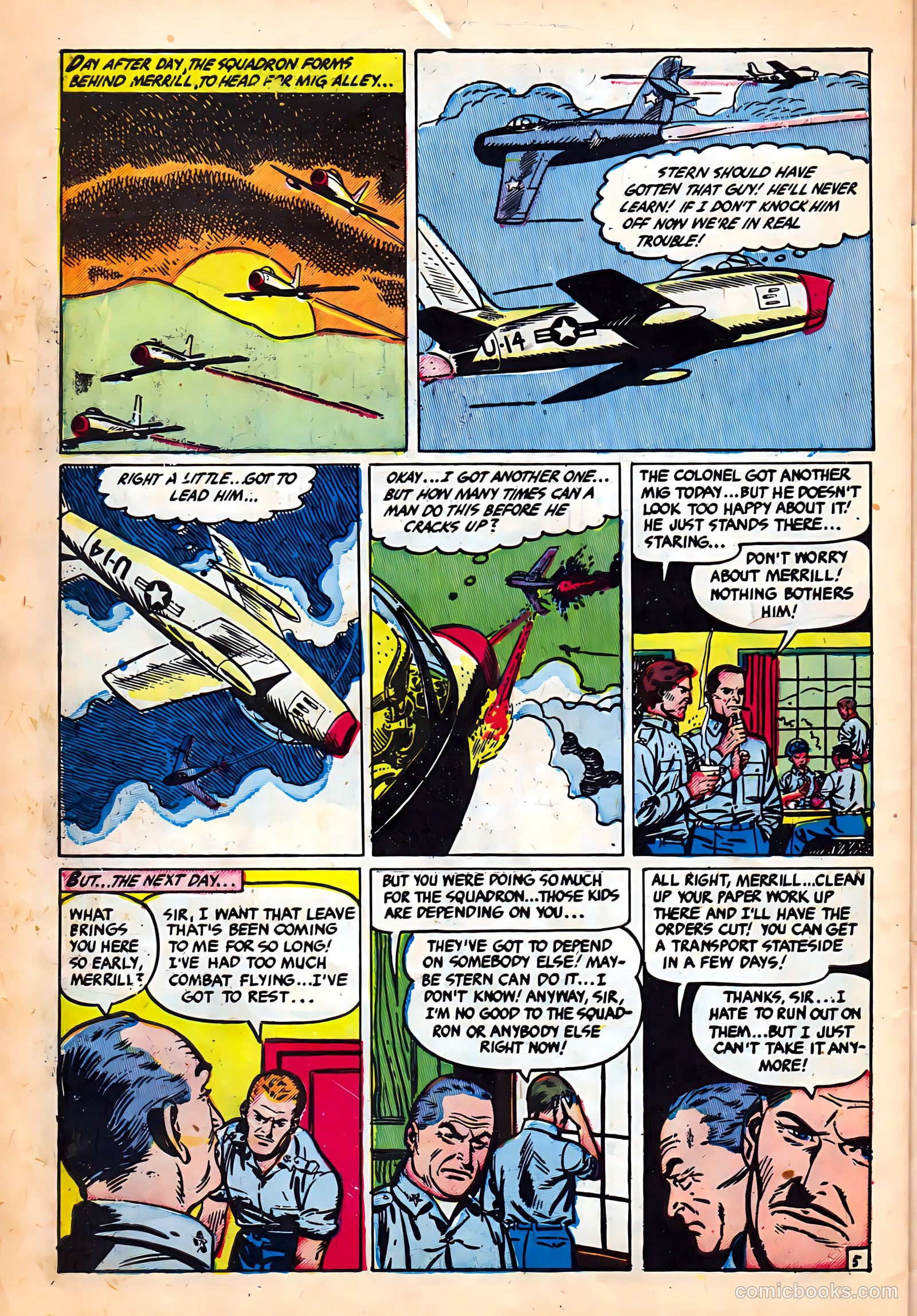 Jet Fighters #5 (1952) — page 30 of 36