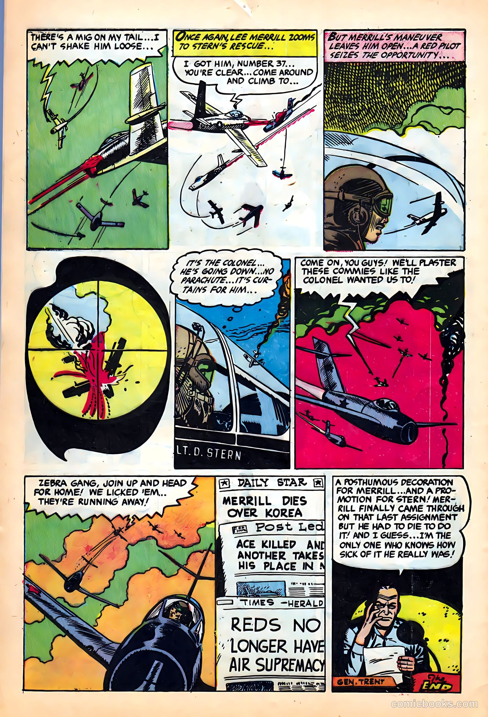 Jet Fighters #5 (1952) — page 32 of 36