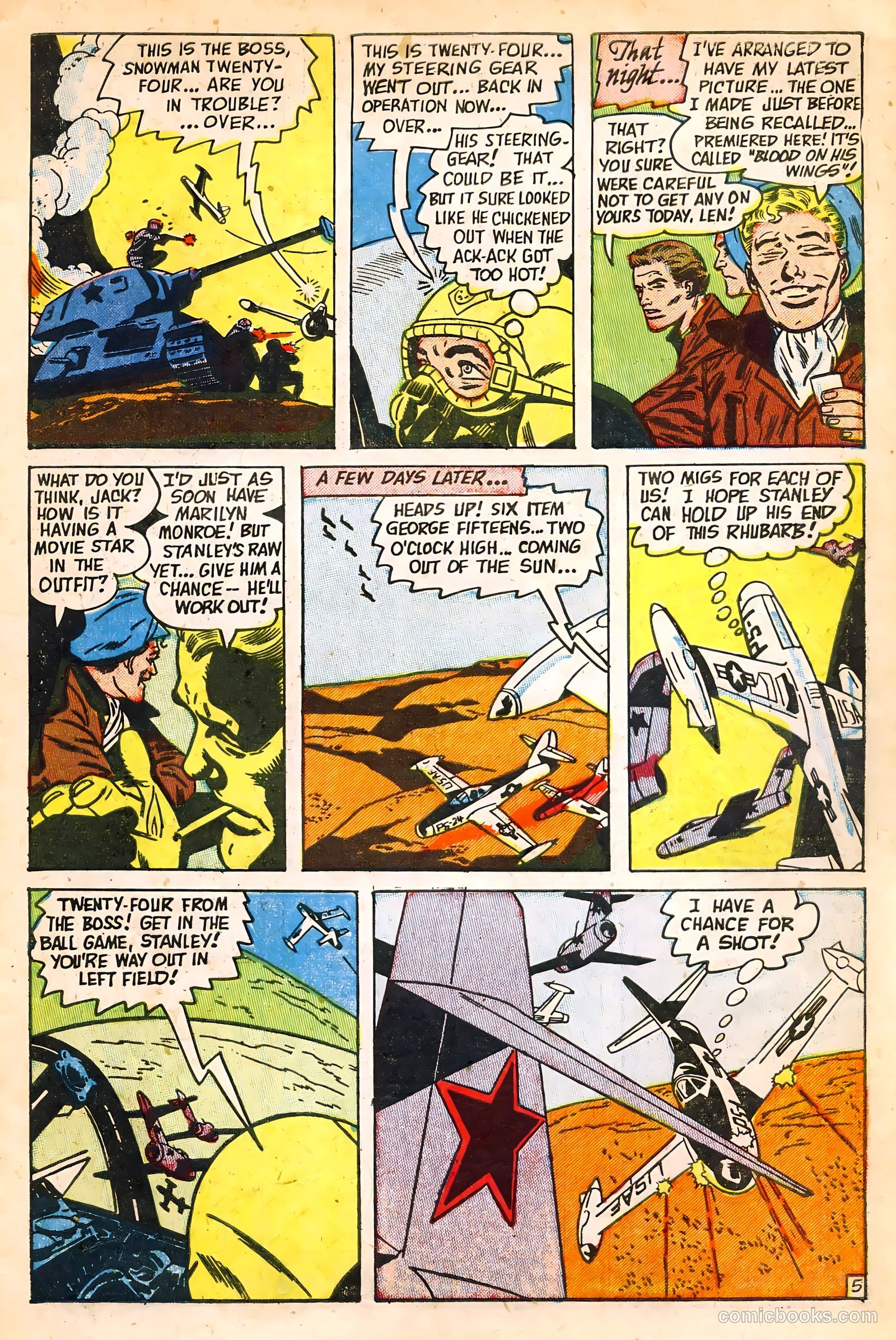 Jet Fighters #6 (1953) — page 7 of 36
