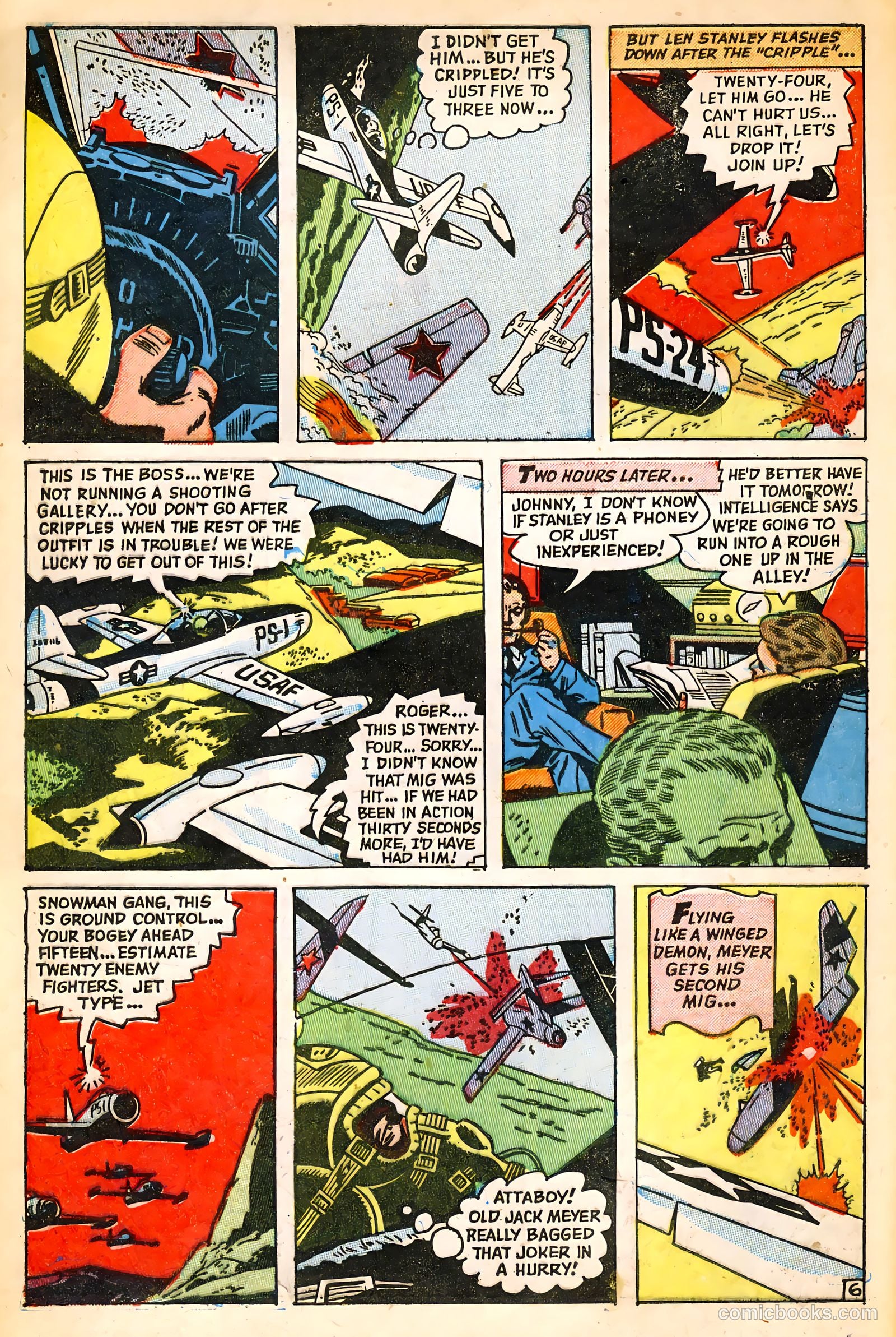 Jet Fighters #6 (1953) — page 8 of 36