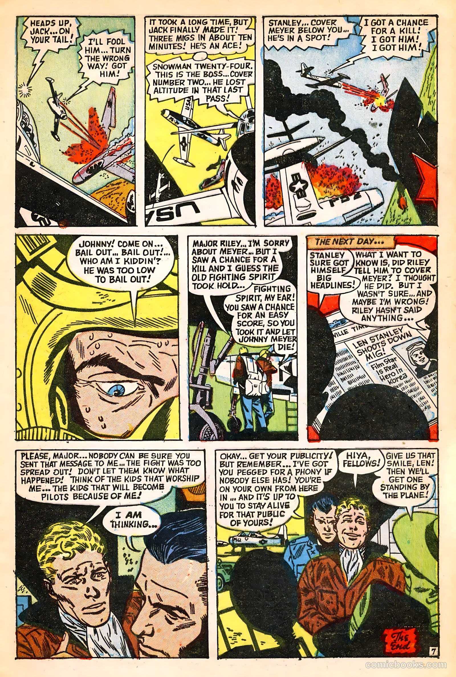 Jet Fighters #6 (1953) — page 9 of 36