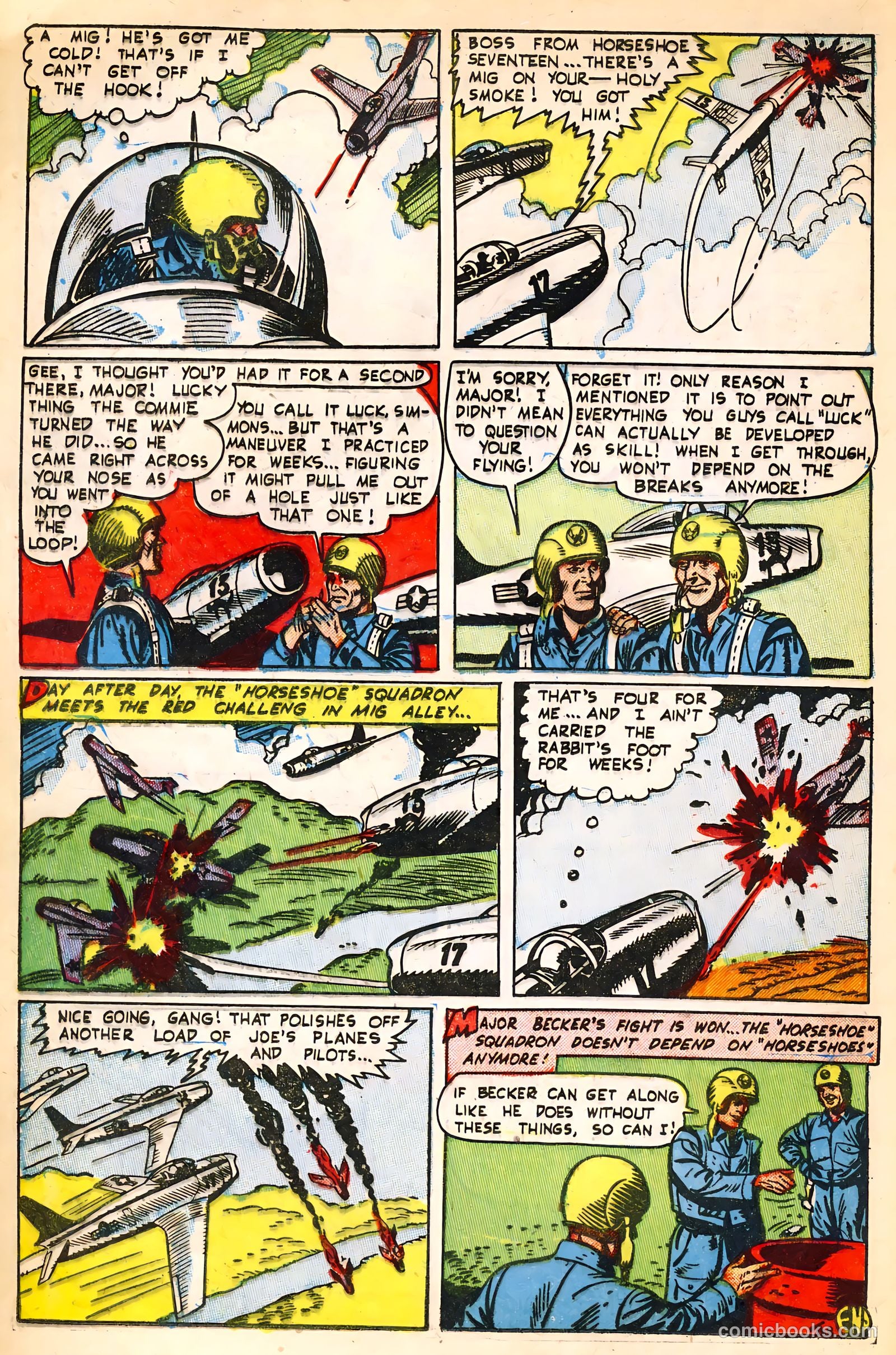 Jet Fighters #6 (1953) — page 16 of 36