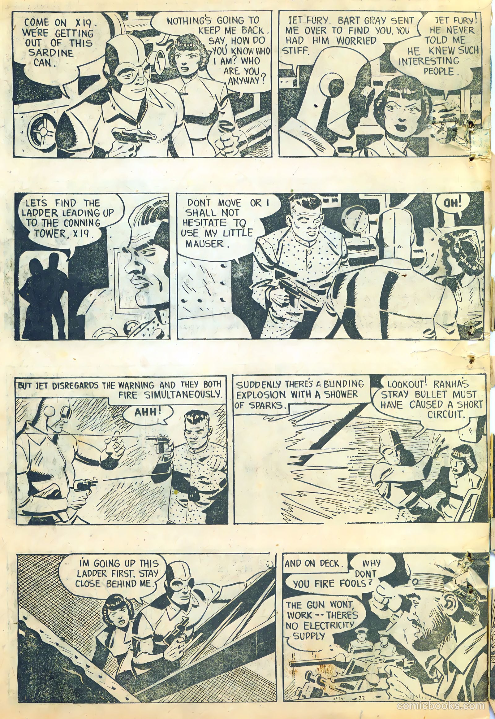 Jet Fury #24 (1951) — page 22 of 24