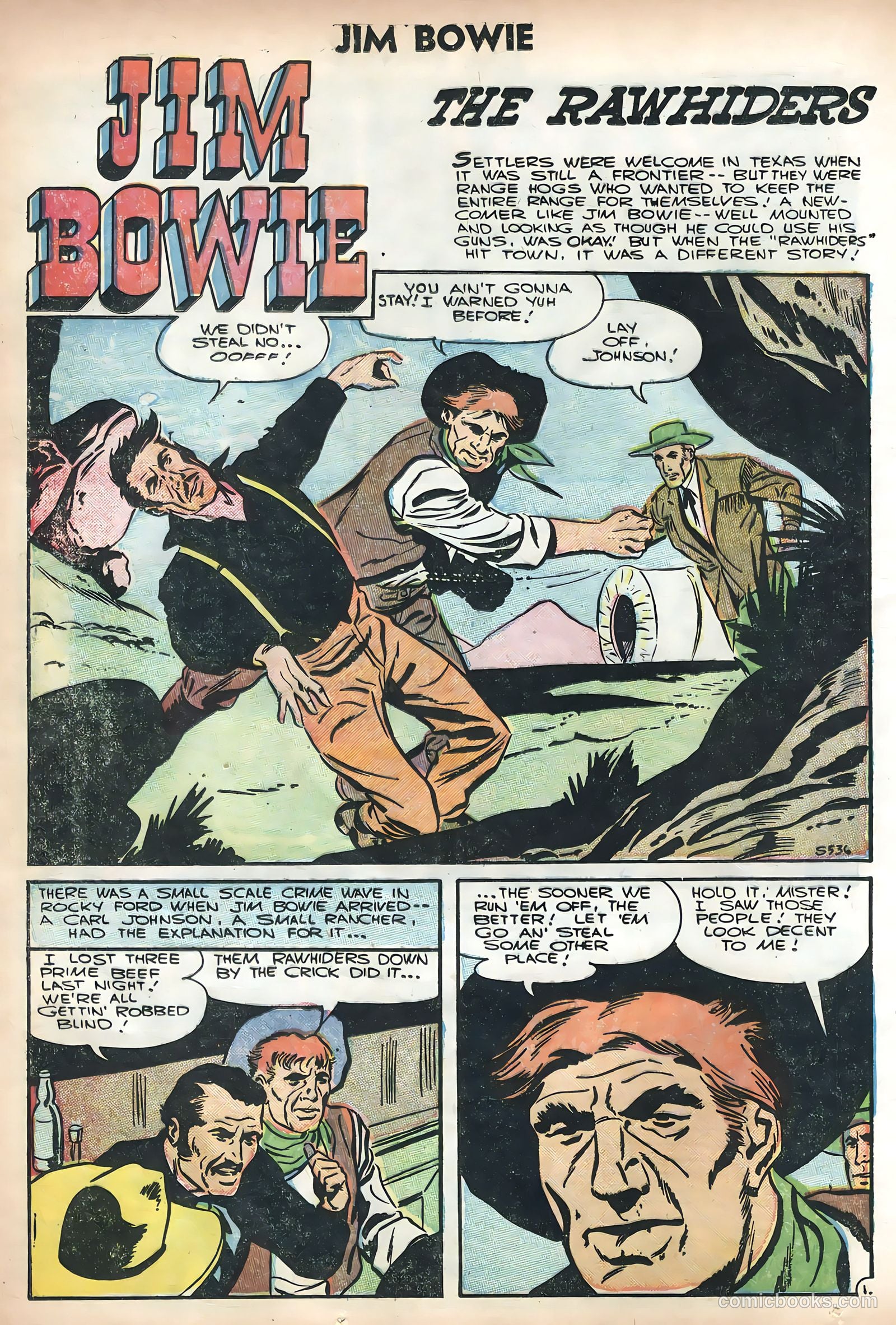 Jim Bowie #17 (1956) — page 24 of 36