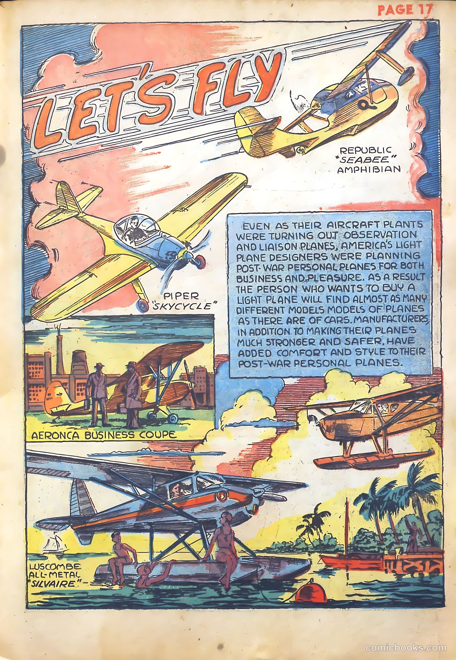 Jim Ray's Aviation Sketchbook #1 (1946) — page 19 of 67