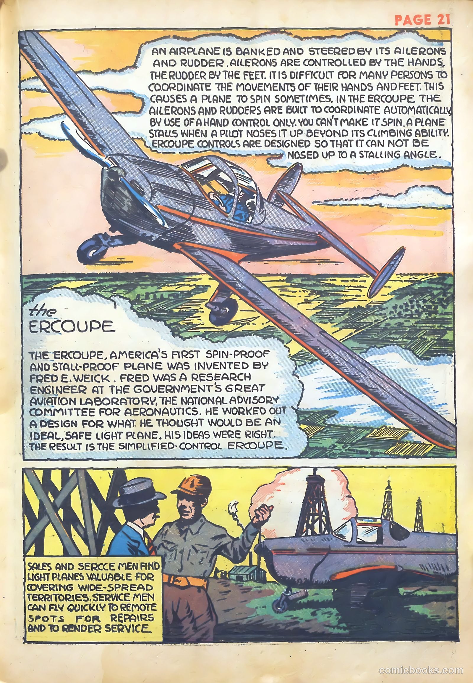 Jim Ray's Aviation Sketchbook #1 (1946) — page 23 of 67