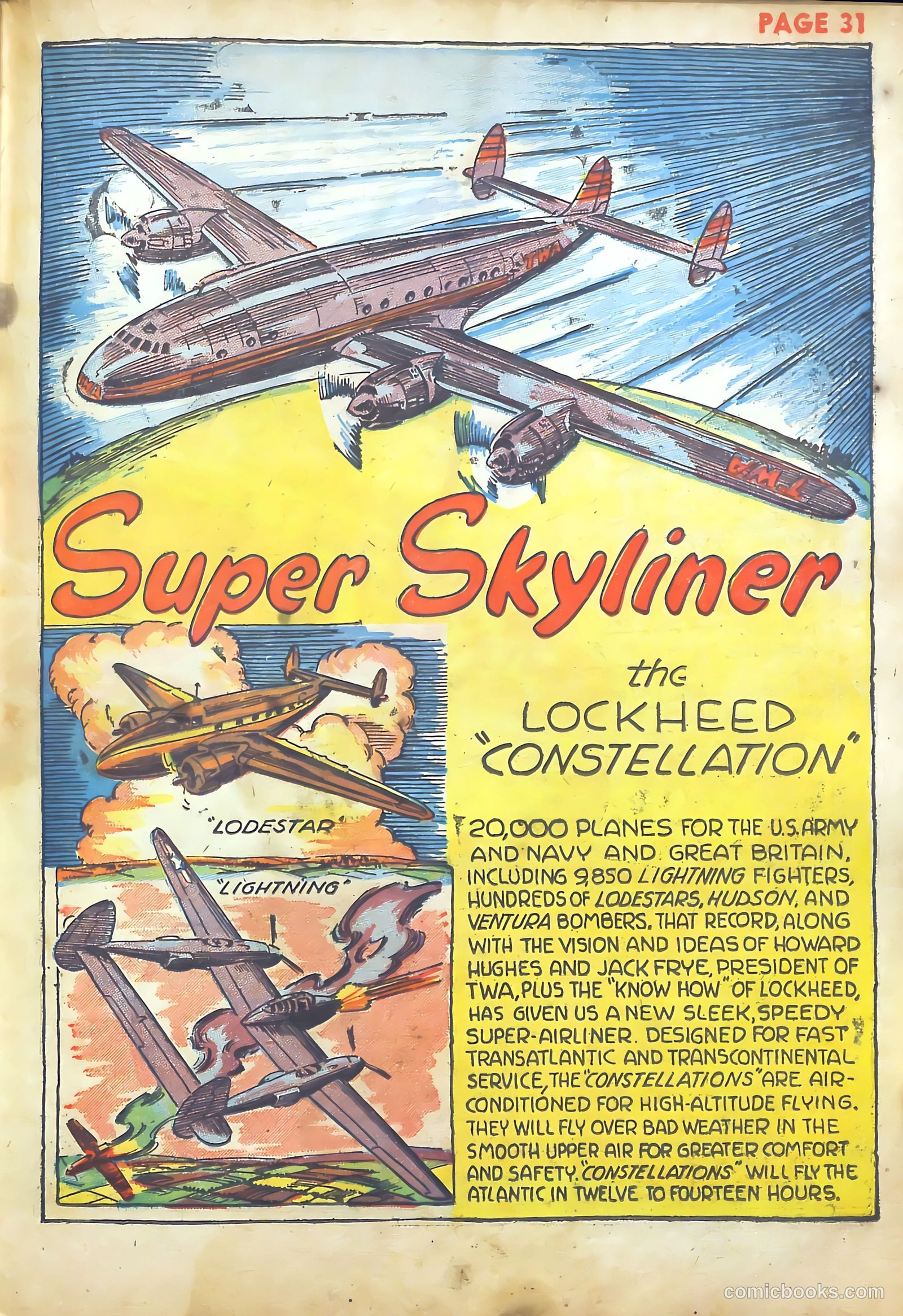 Jim Ray's Aviation Sketchbook #1 (1946) — page 33 of 67