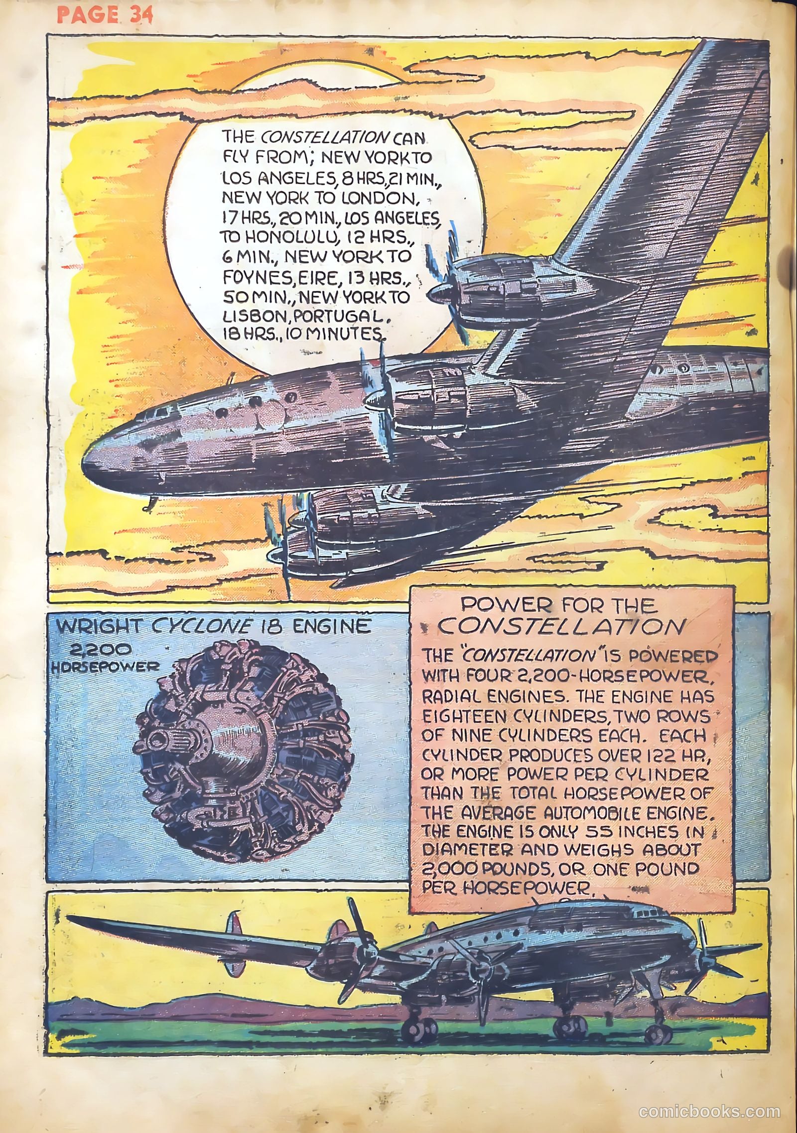 Jim Ray's Aviation Sketchbook #1 (1946) — page 35 of 67