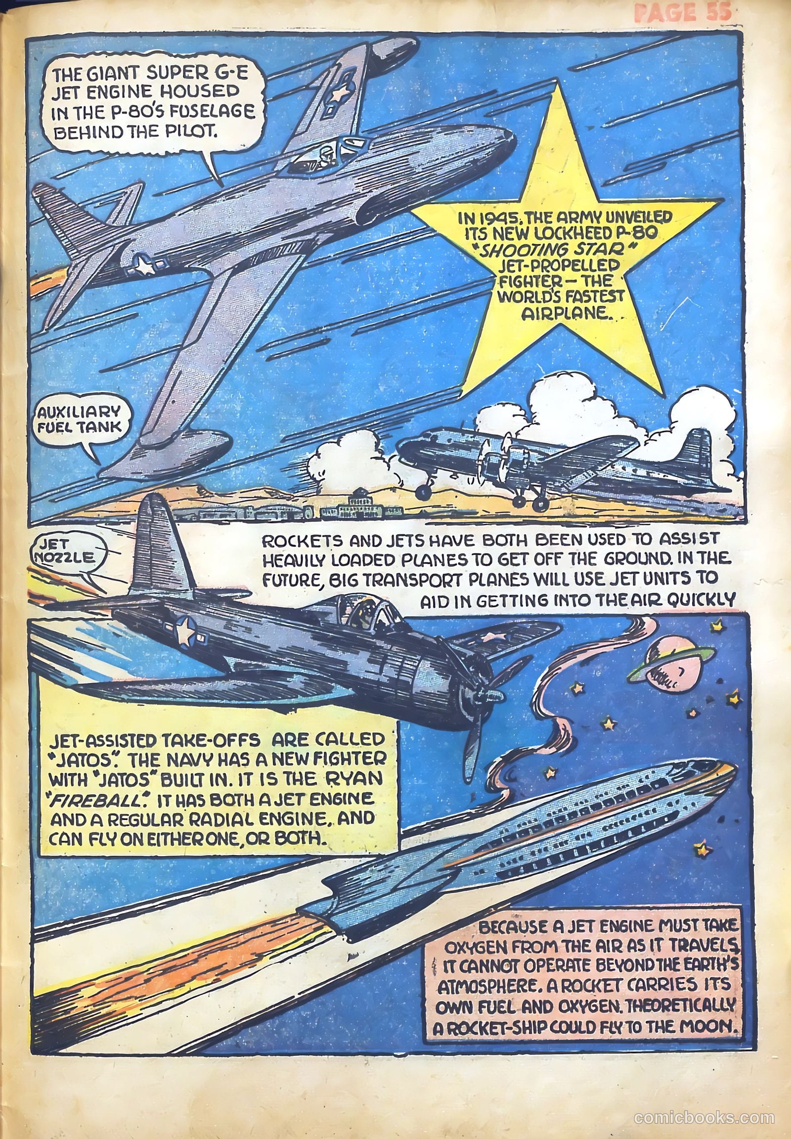 Jim Ray's Aviation Sketchbook #1 (1946) — page 56 of 67