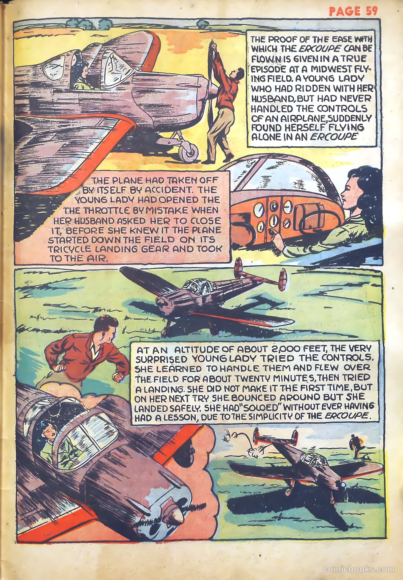Jim Ray's Aviation Sketchbook #1 (1946) — page 60 of 67