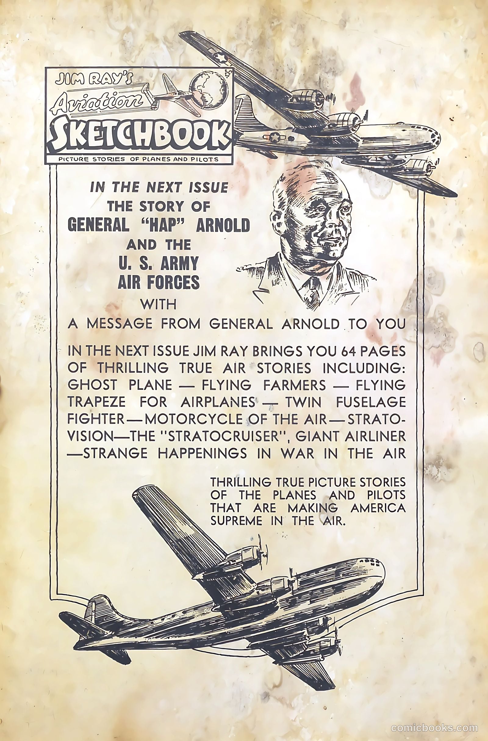 Jim Ray's Aviation Sketchbook #1 (1946) — page 66 of 67