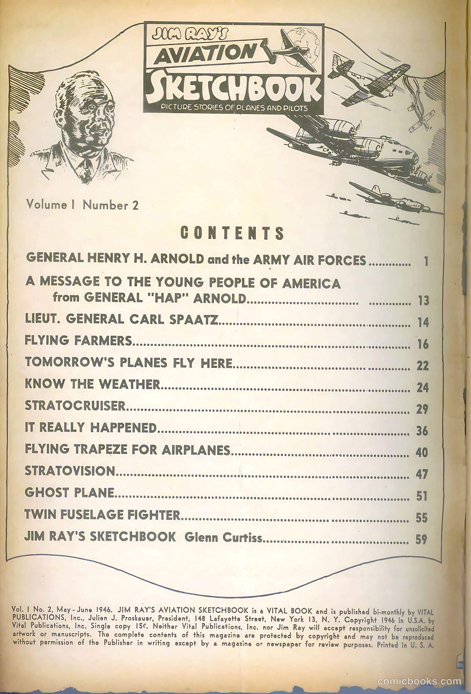 Jim Ray's Aviation Sketchbook #2 (1946) — page 2 of 66