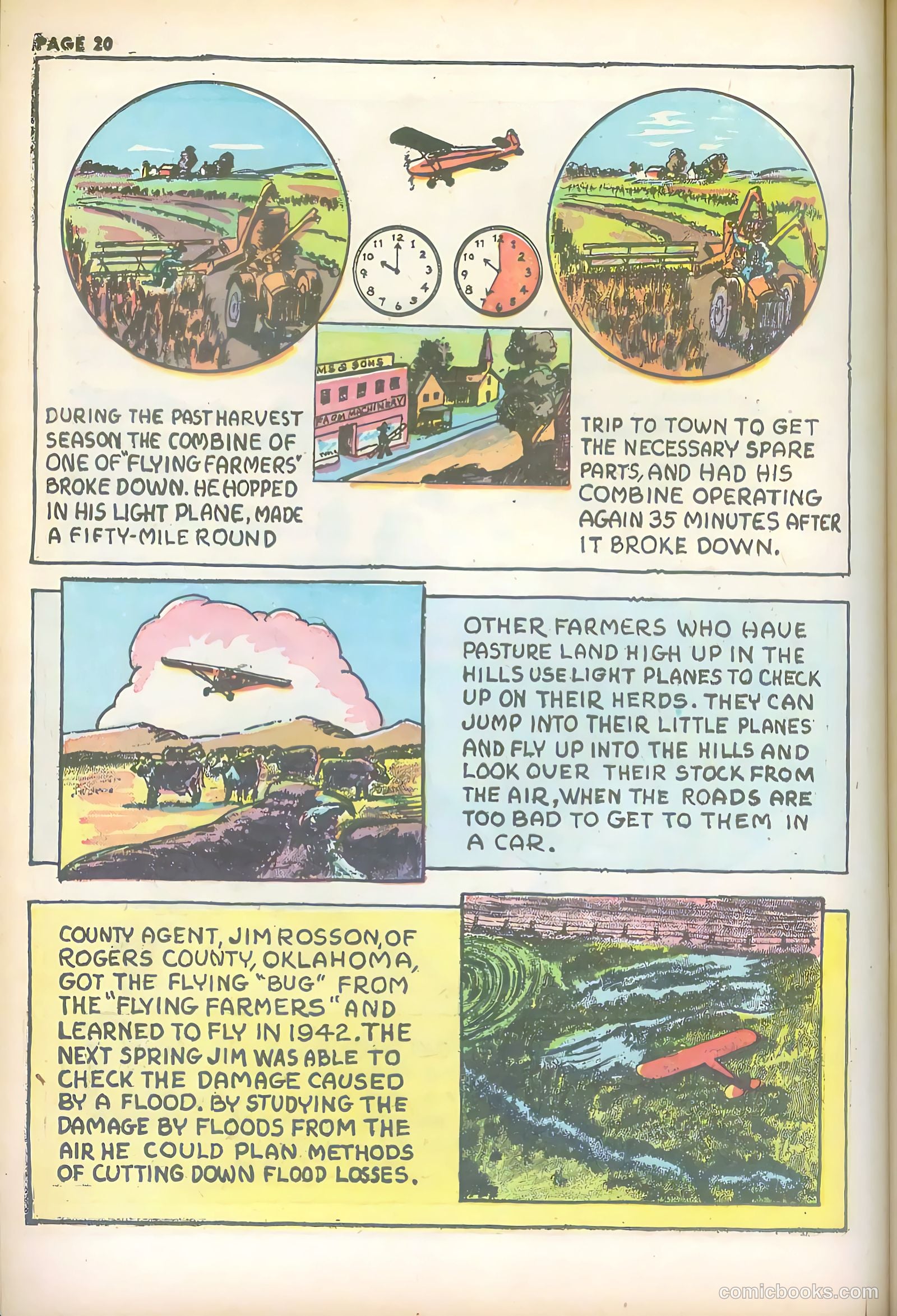 Jim Ray's Aviation Sketchbook #2 (1946) — page 20 of 66
