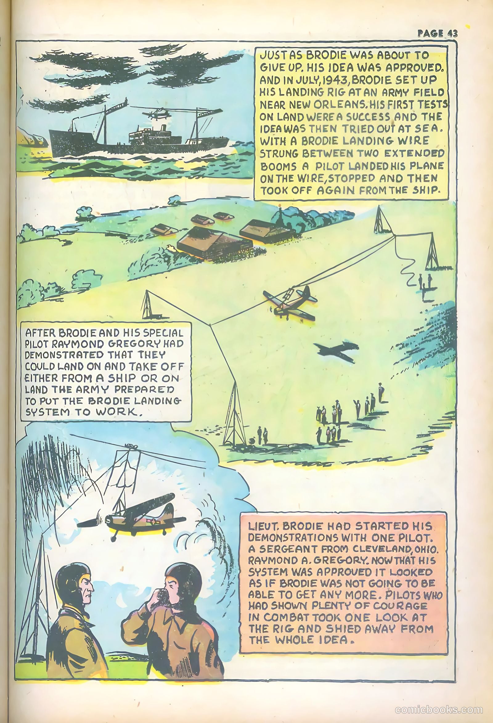 Jim Ray's Aviation Sketchbook #2 (1946) — page 43 of 66