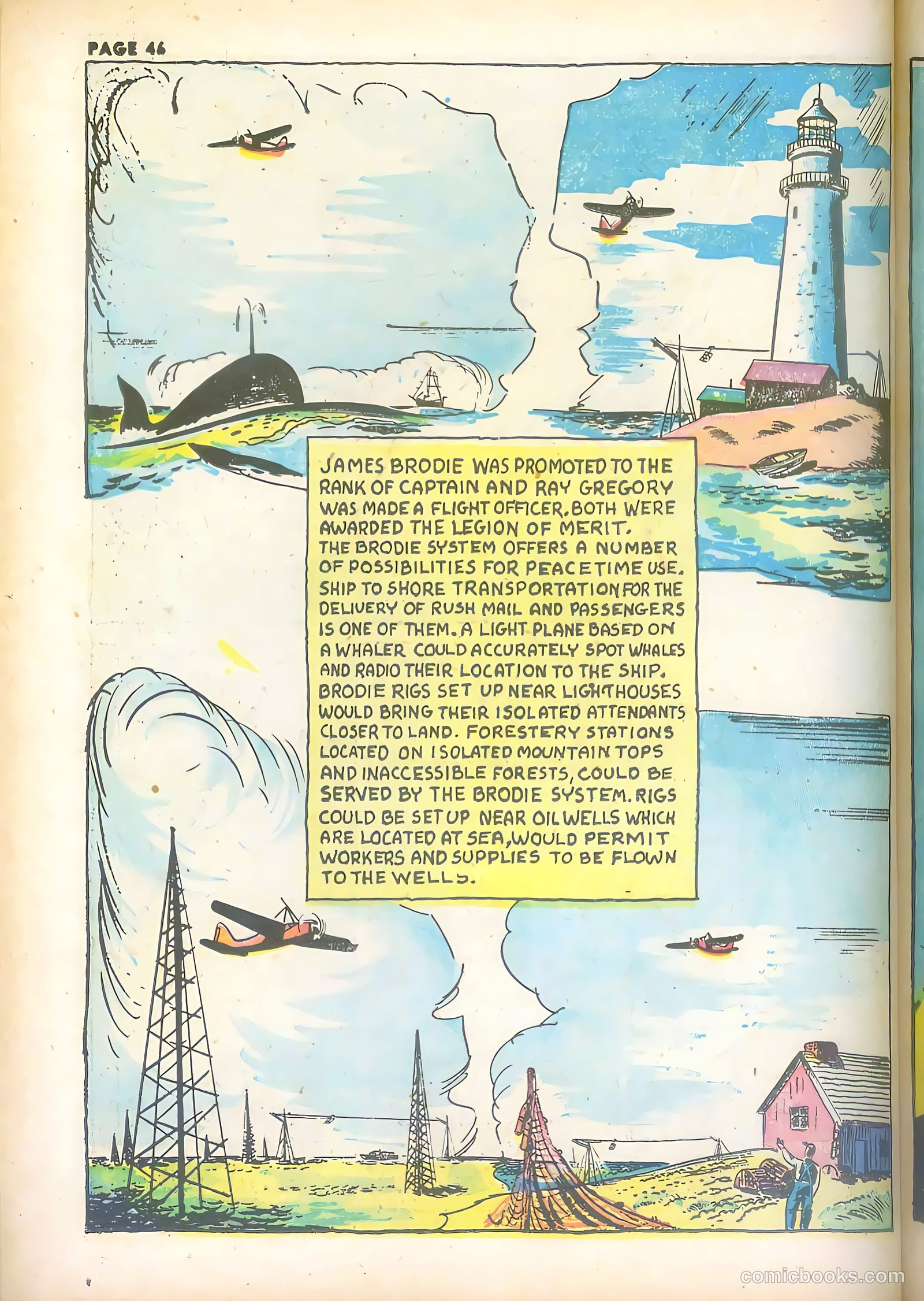 Jim Ray's Aviation Sketchbook #2 (1946) — page 46 of 66