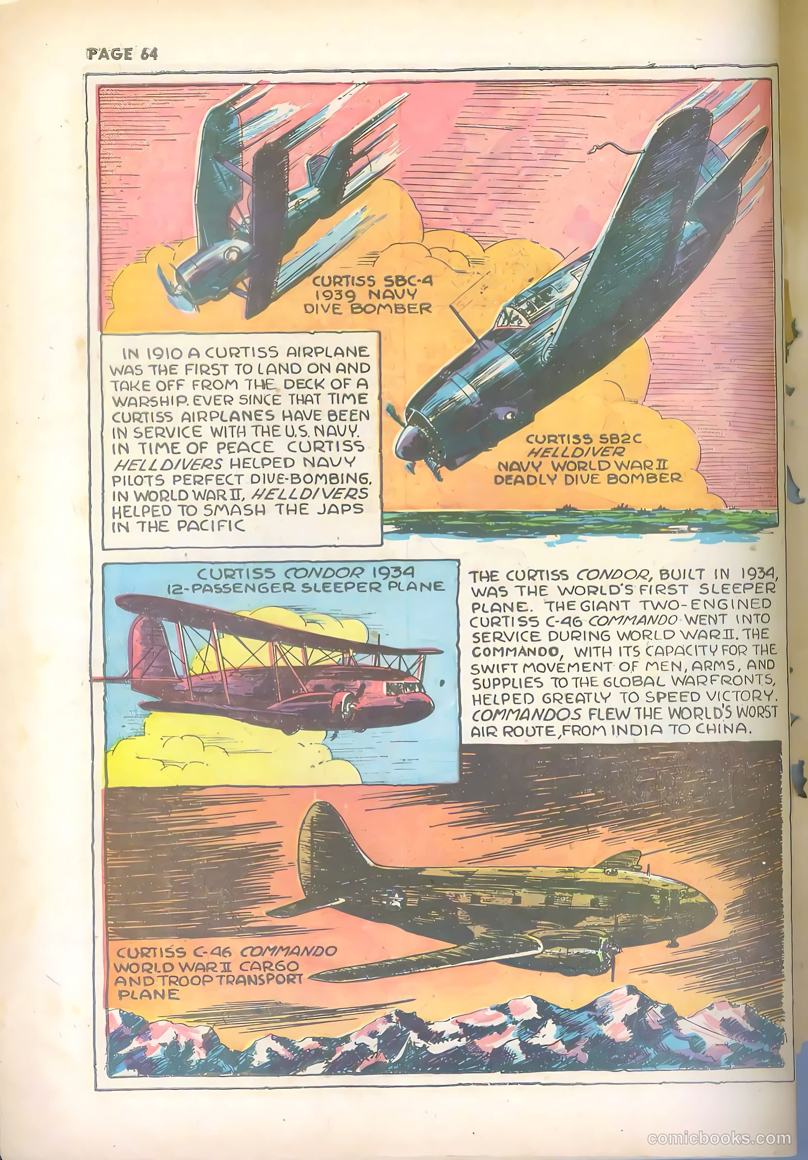 Jim Ray's Aviation Sketchbook #2 (1946) — page 64 of 66