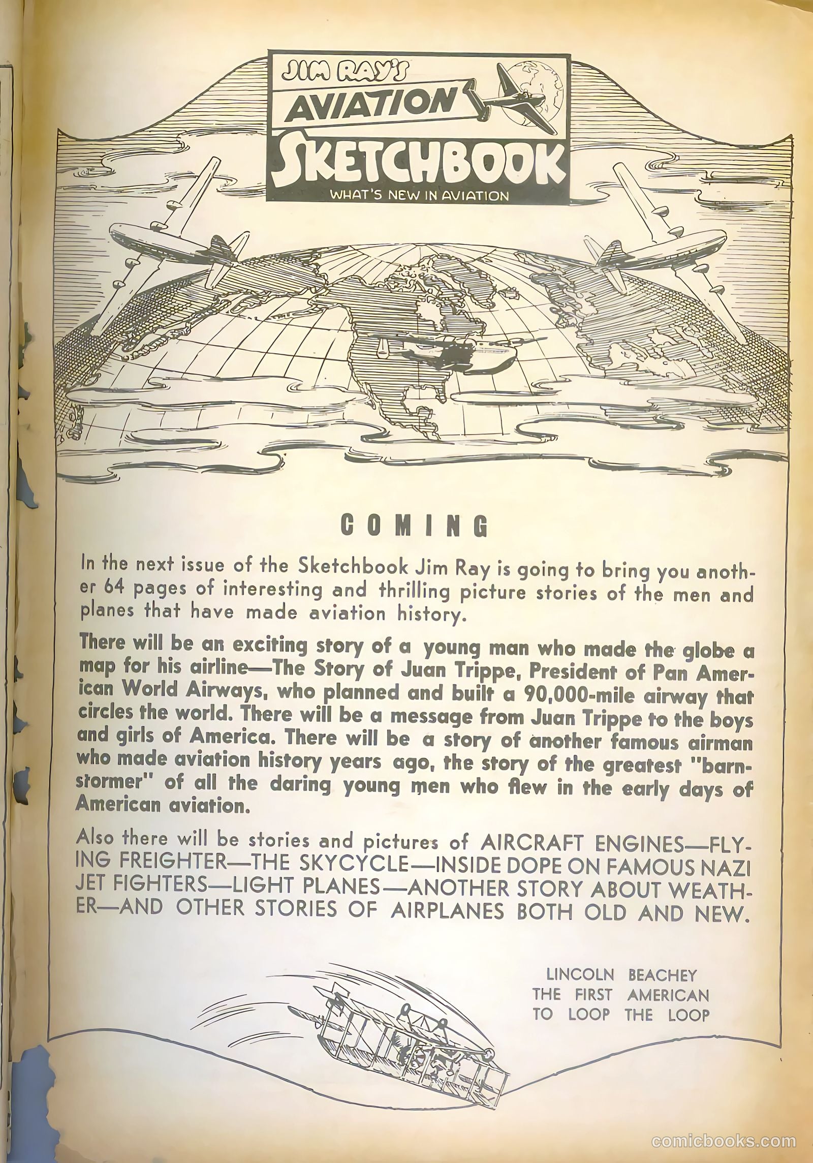 Jim Ray's Aviation Sketchbook #2 (1946) — page 65 of 66