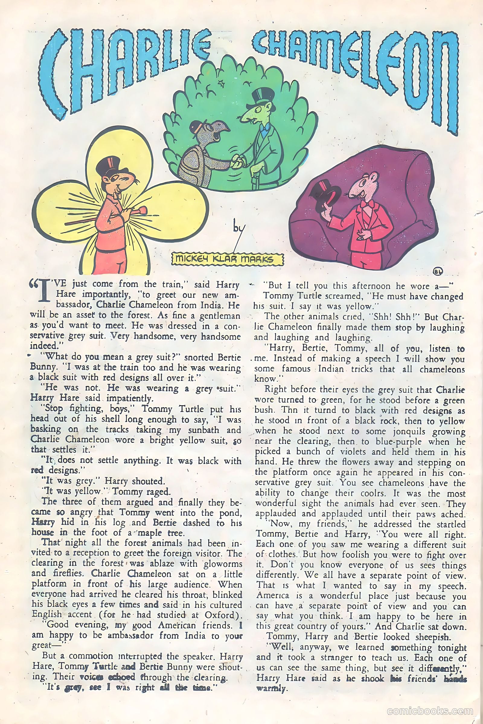 Jingle Jangle Comics #19 (1946) — page 36 of 52