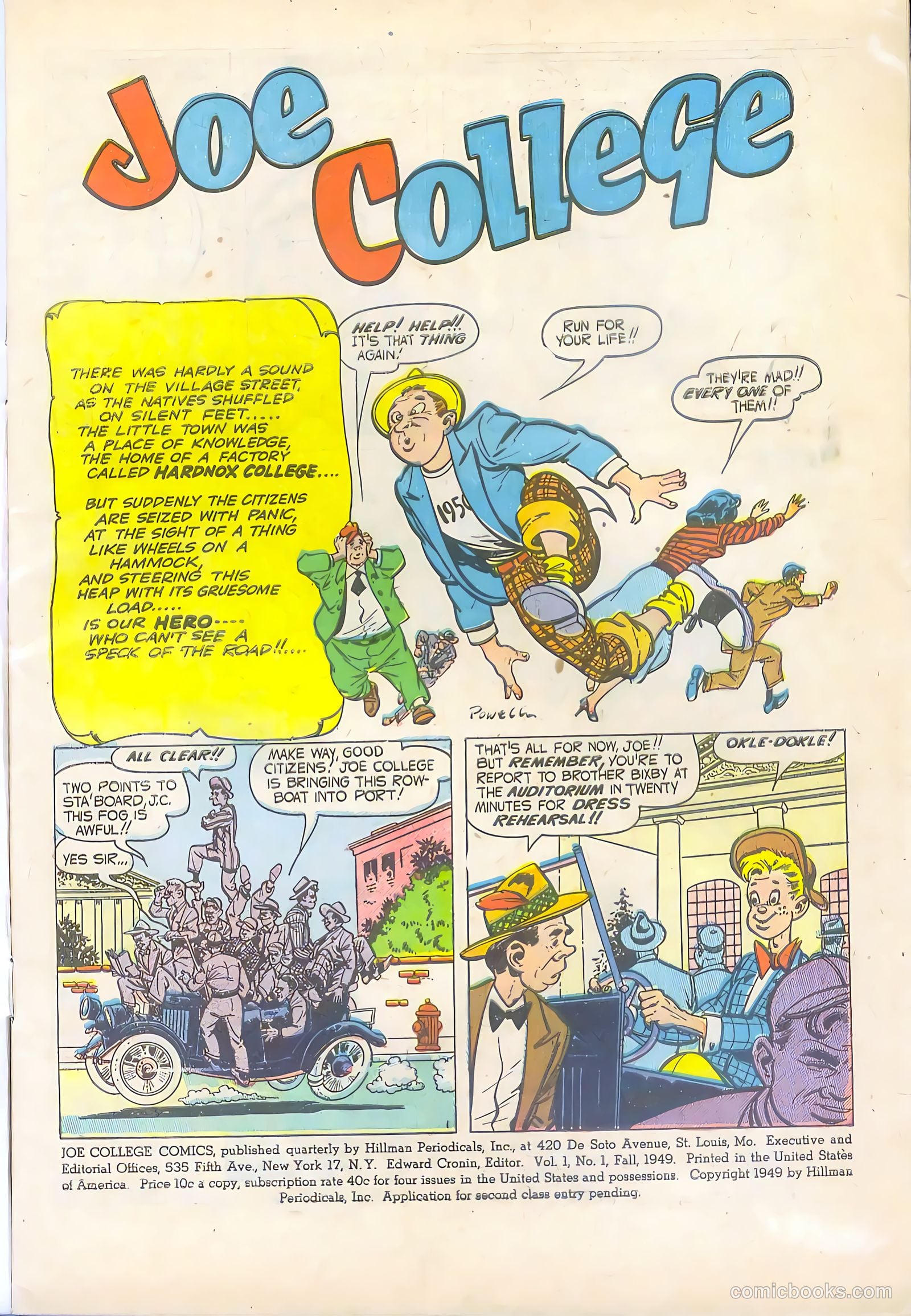 Joe College #1 (1949) — page 3 of 52