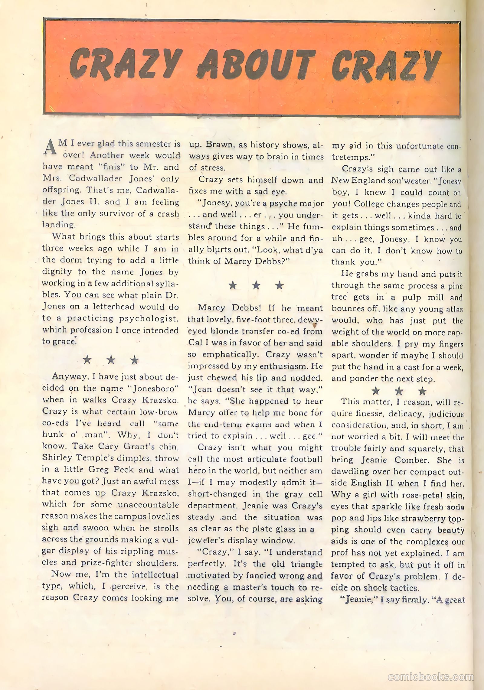 Joe College #1 (1949) — page 30 of 52