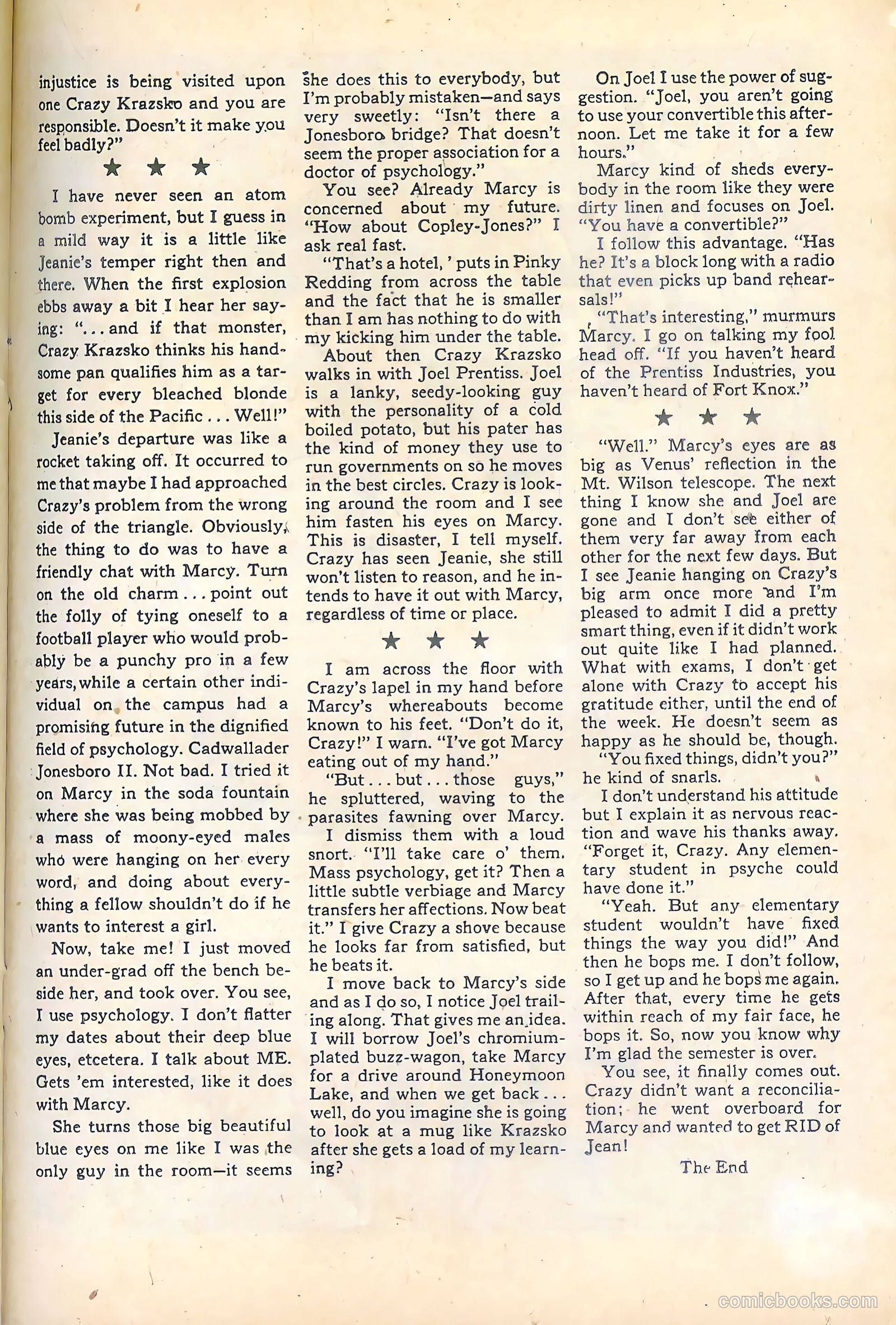 Joe College #1 (1949) — page 31 of 52