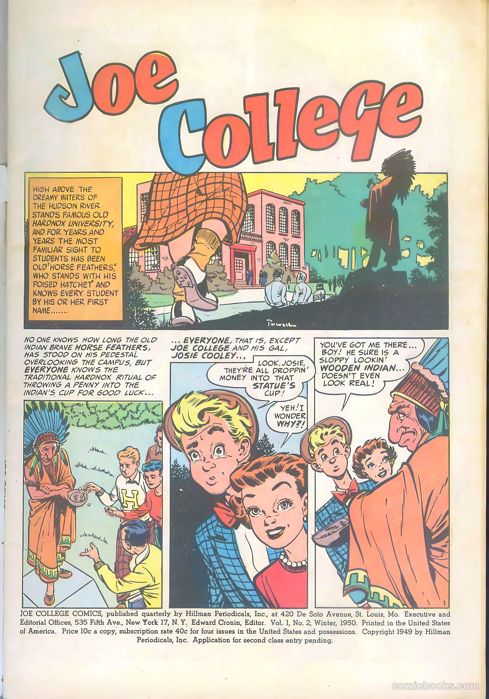 Joe College Comics #2 (1950) — page 3 of 52