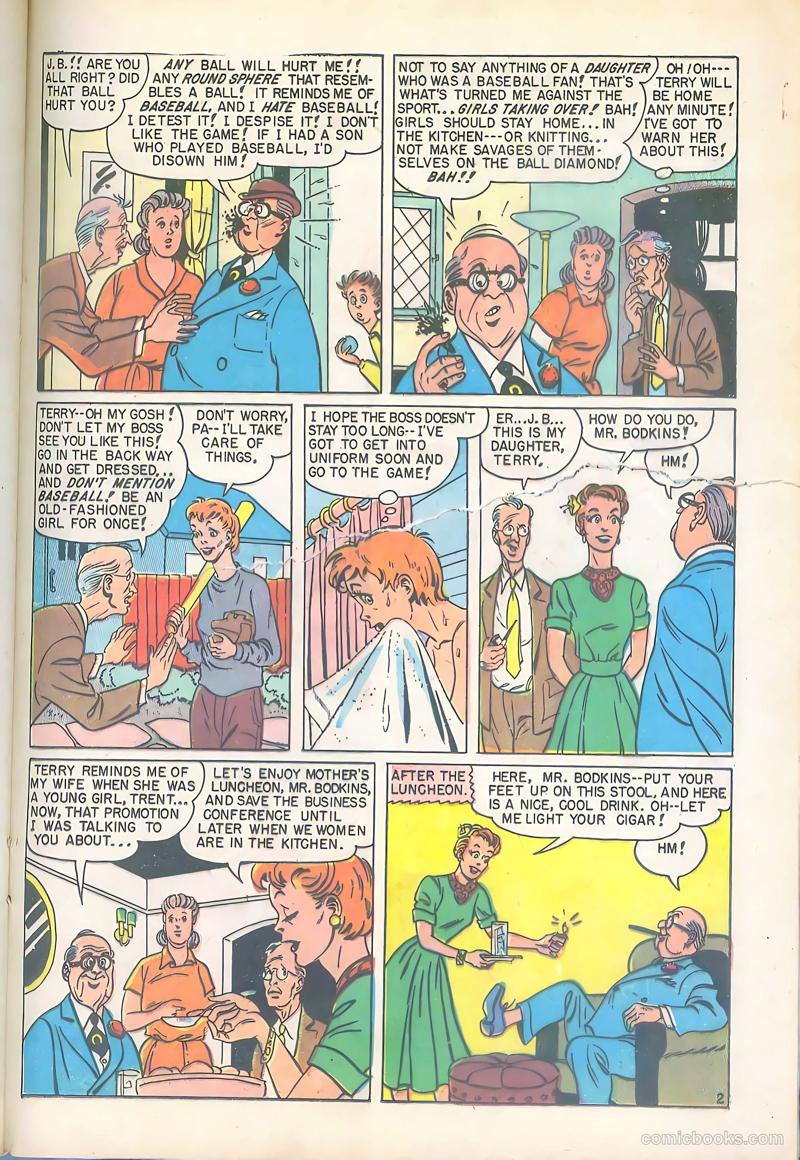 Joe College Comics #2 (1950) — page 35 of 52