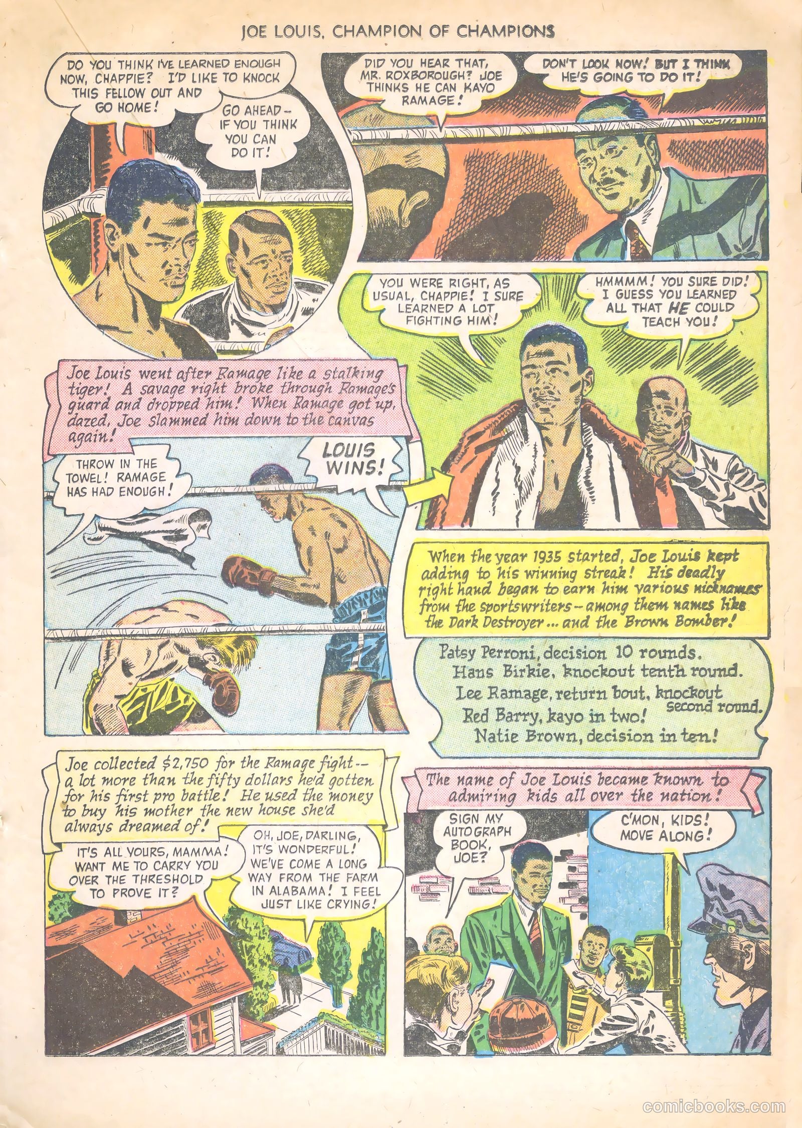 Joe Louis #1 (1950) — page 19 of 36