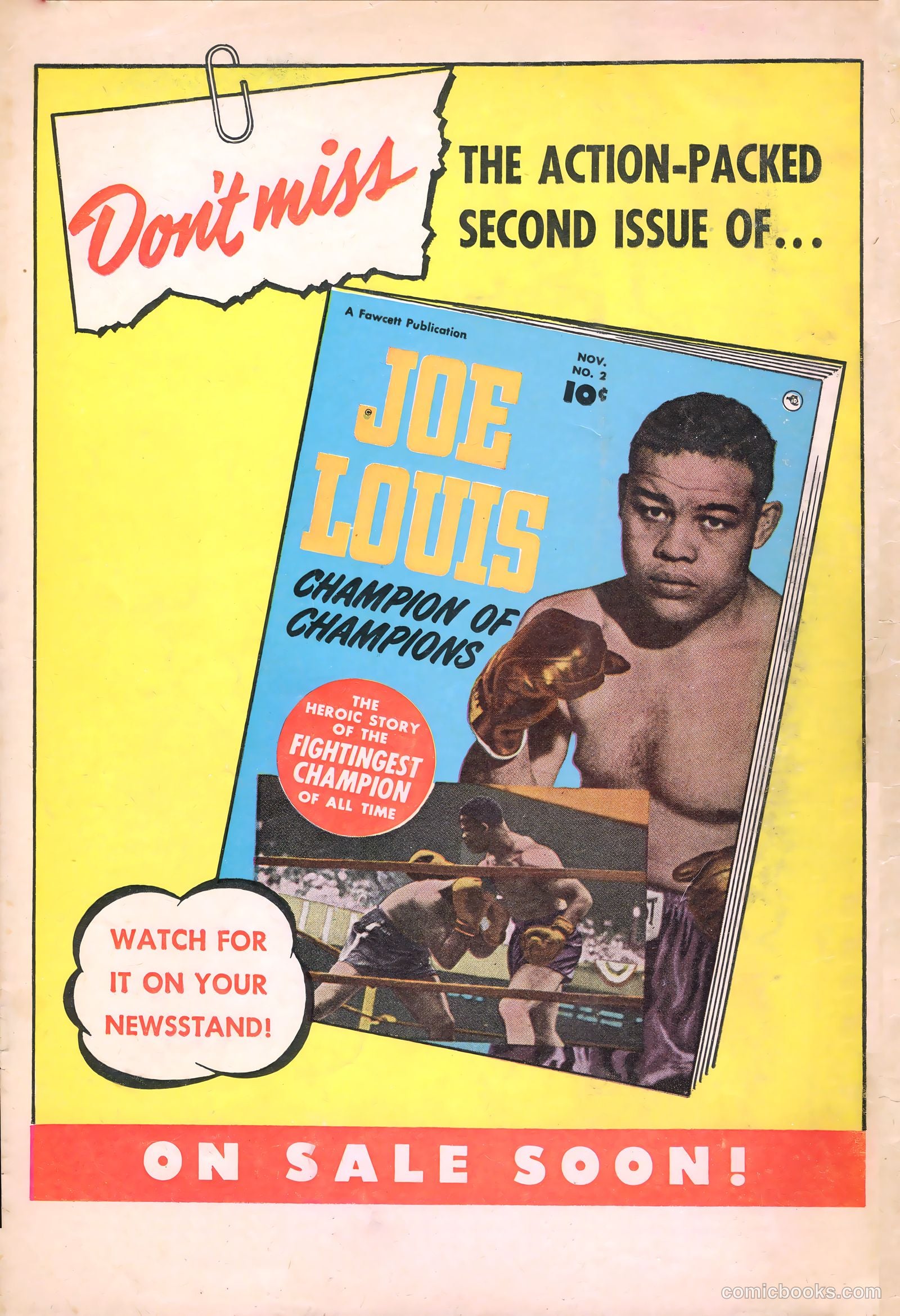 Joe Louis #1 (1950) — page 36 of 36