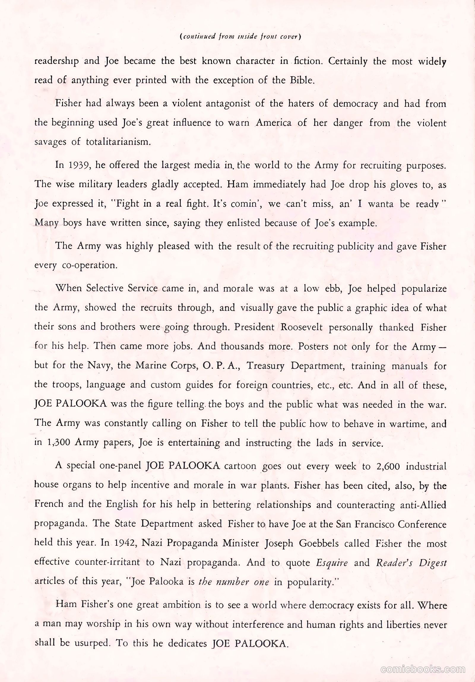 Joe Palooka Comics #1 (1945) — page 35 of 36