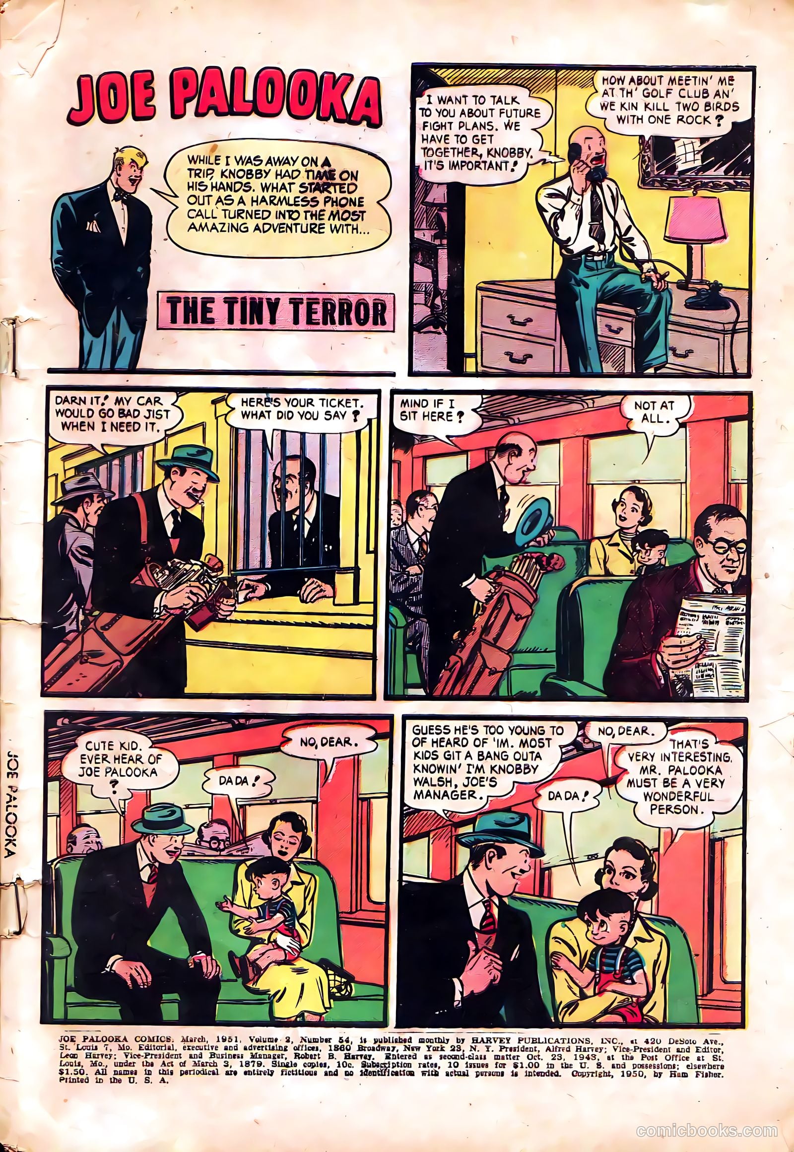 Joe Palooka Comics #54 (1951) — page 3 of 36