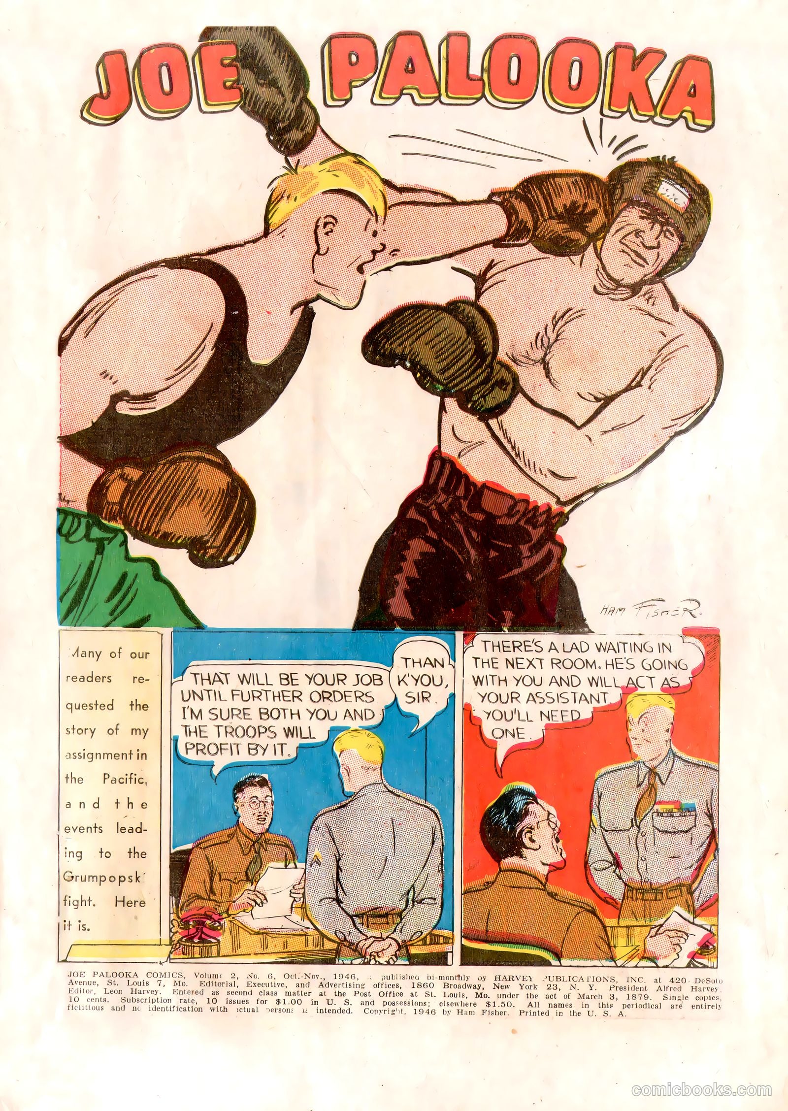 Joe Palooka #6 (1946) — page 3 of 52