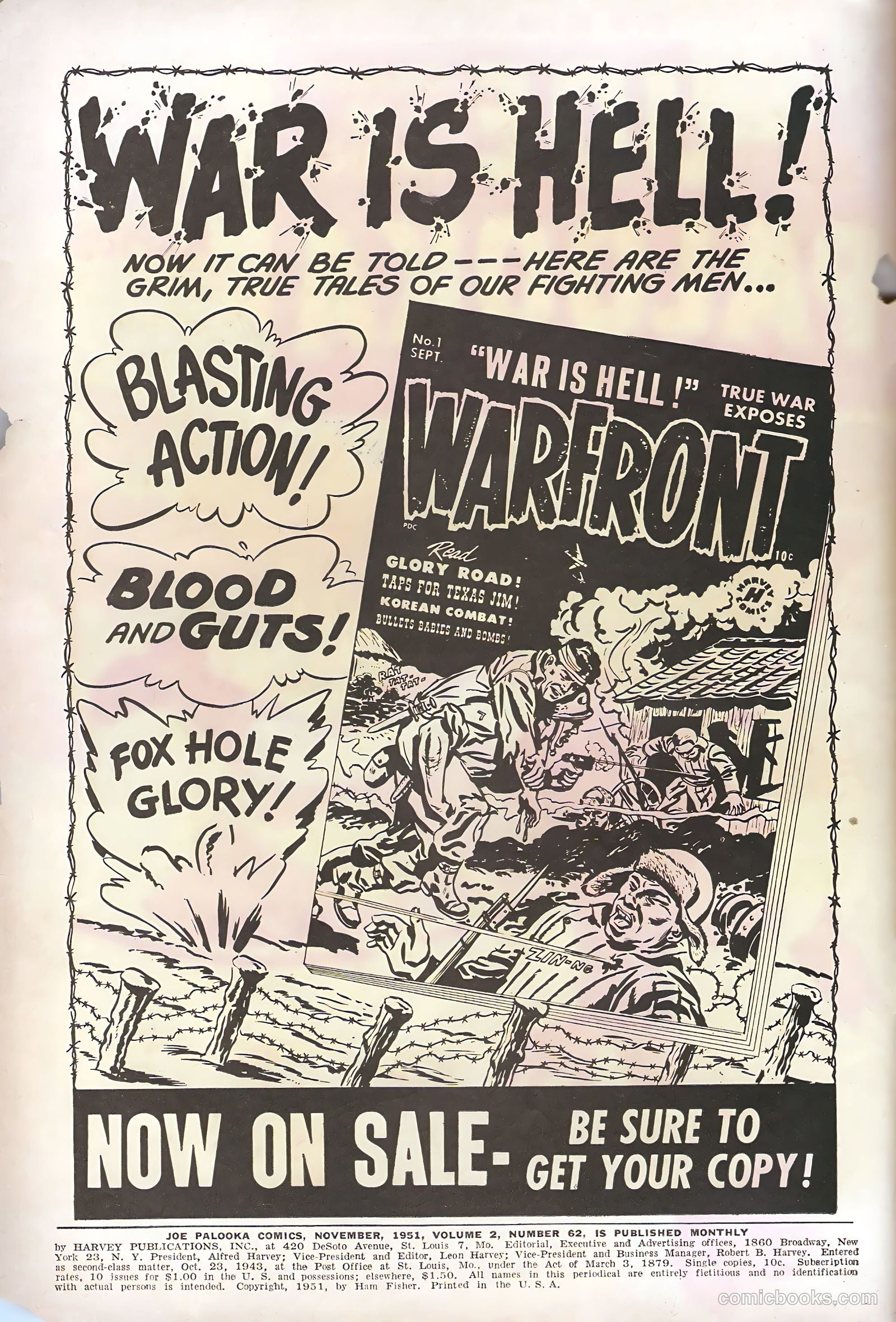 Joe Palooka Comics #62 (1951) — page 2 of 36