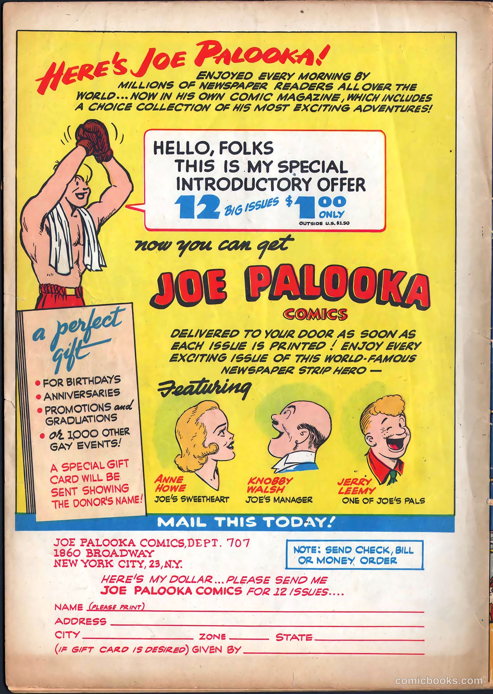 Joe Palooka Comics #7 (1946) — page 52 of 52