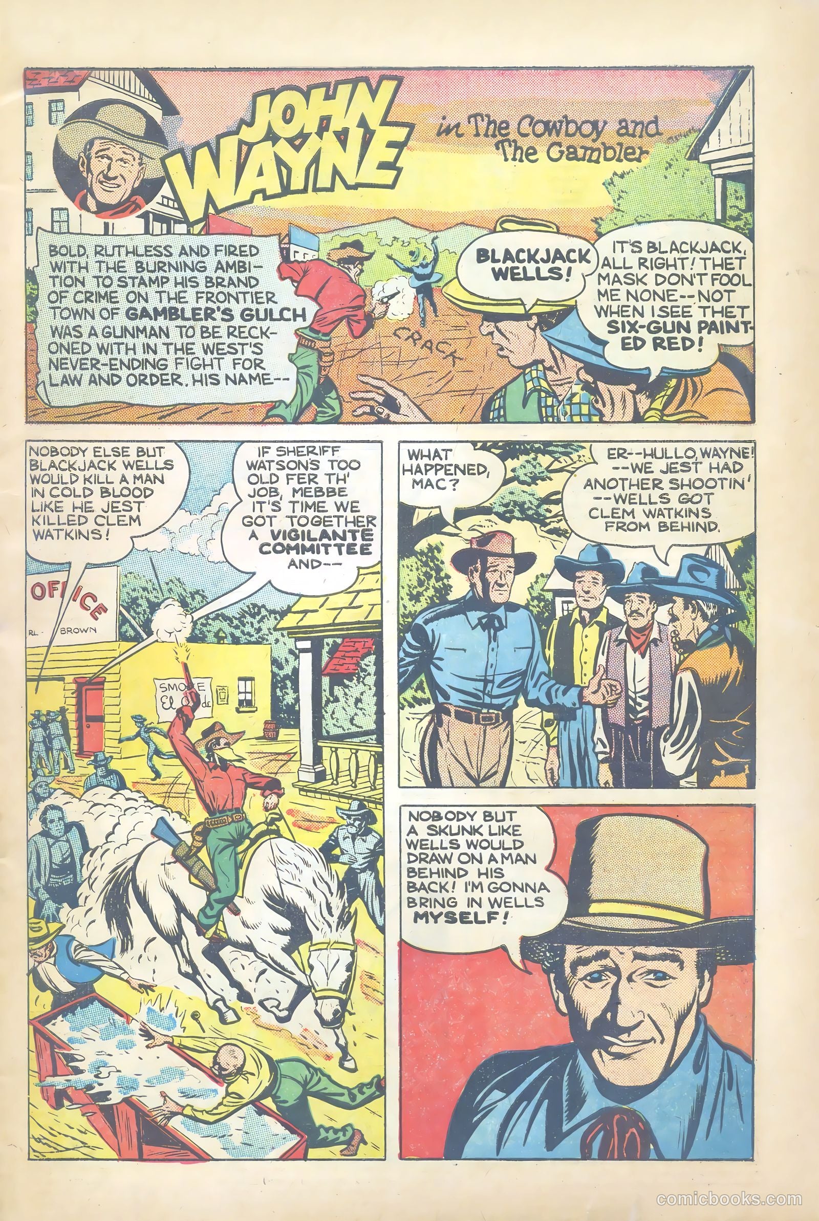 John Wayne Adventure Comics #1 (1949) — page 3 of 36
