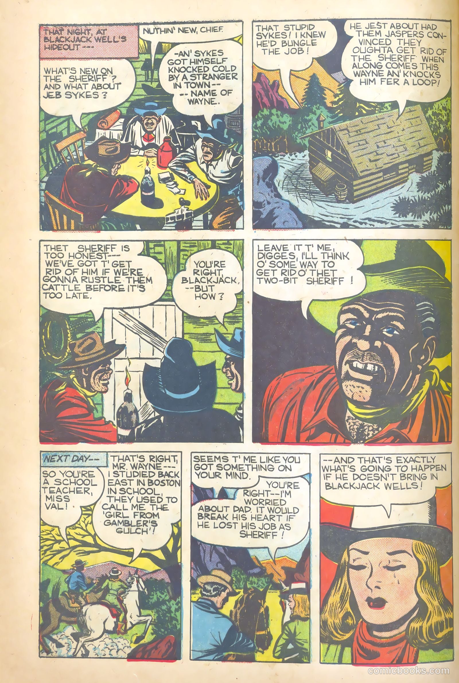 John Wayne Adventure Comics #1 (1949) — page 6 of 36