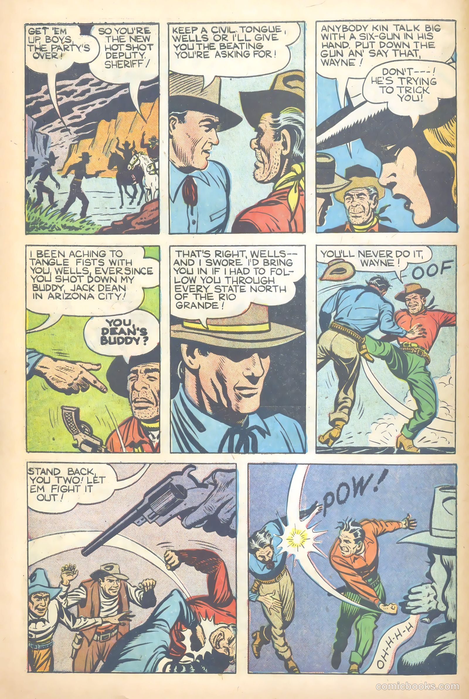 John Wayne Adventure Comics #1 (1949) — page 10 of 36