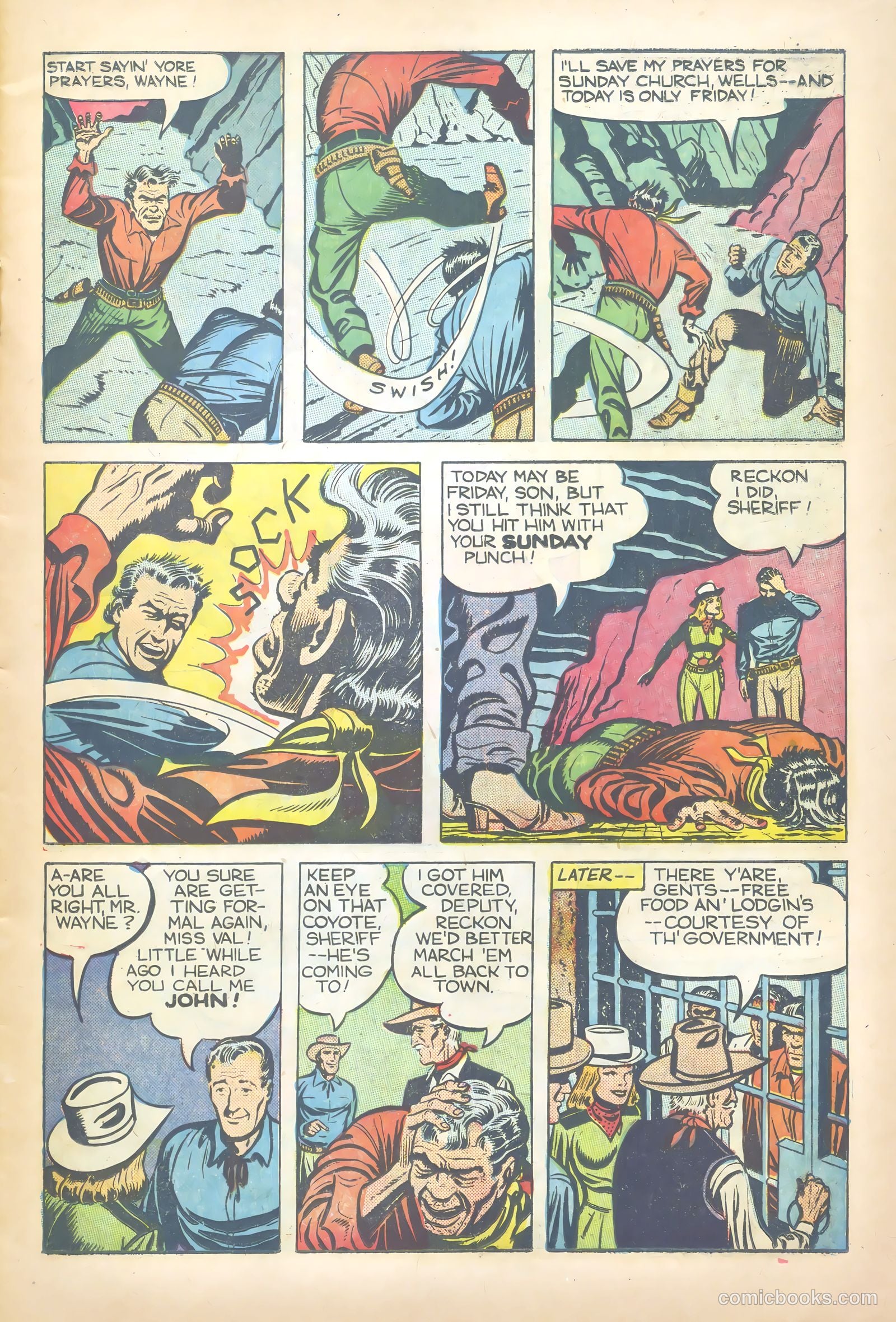John Wayne Adventure Comics #1 (1949) — page 11 of 36