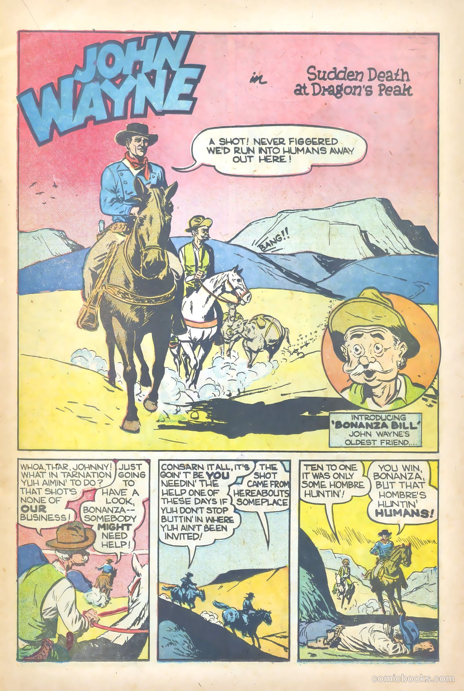John Wayne Adventure Comics #1 (1949) — page 13 of 36