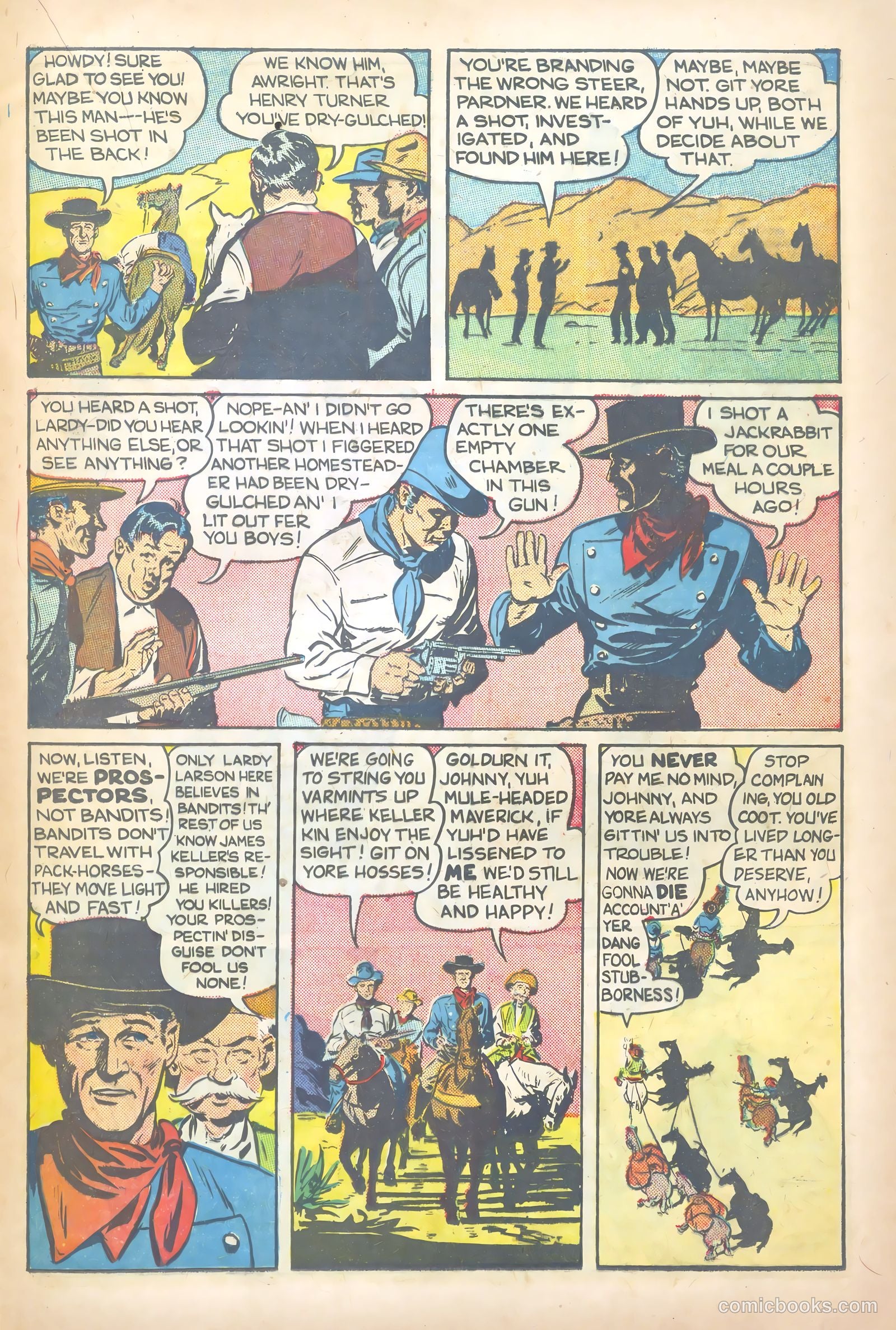 John Wayne Adventure Comics #1 (1949) — page 15 of 36