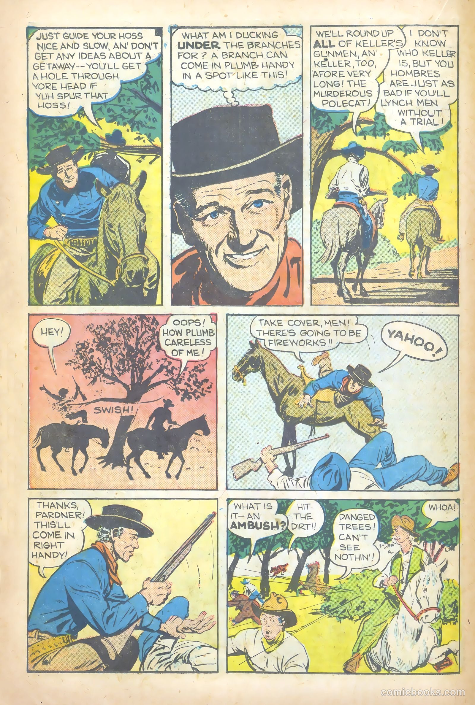 John Wayne Adventure Comics #1 (1949) — page 16 of 36