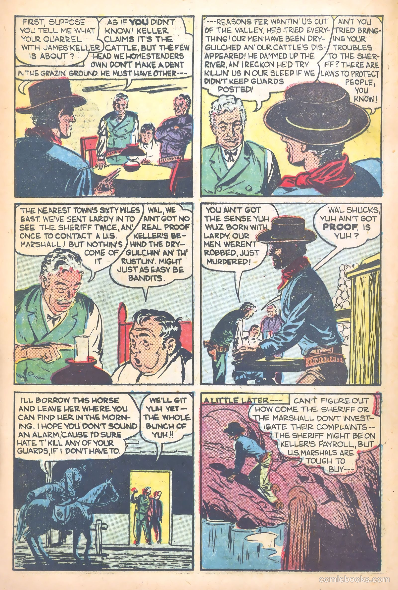 John Wayne Adventure Comics #1 (1949) — page 20 of 36