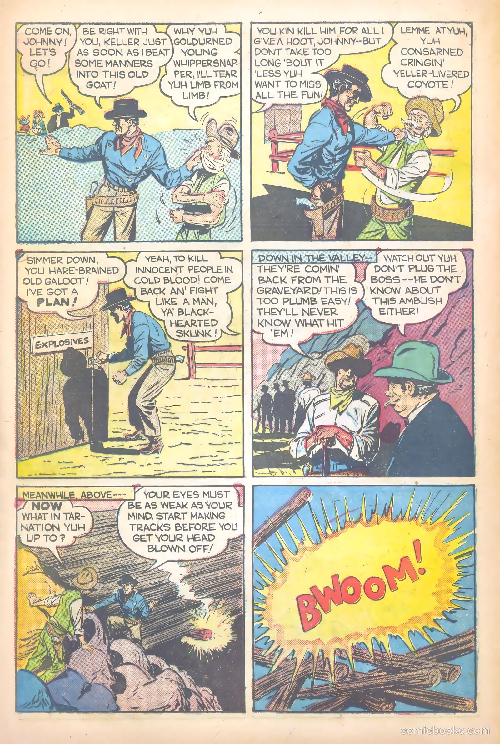 John Wayne Adventure Comics #1 (1949) — page 22 of 36