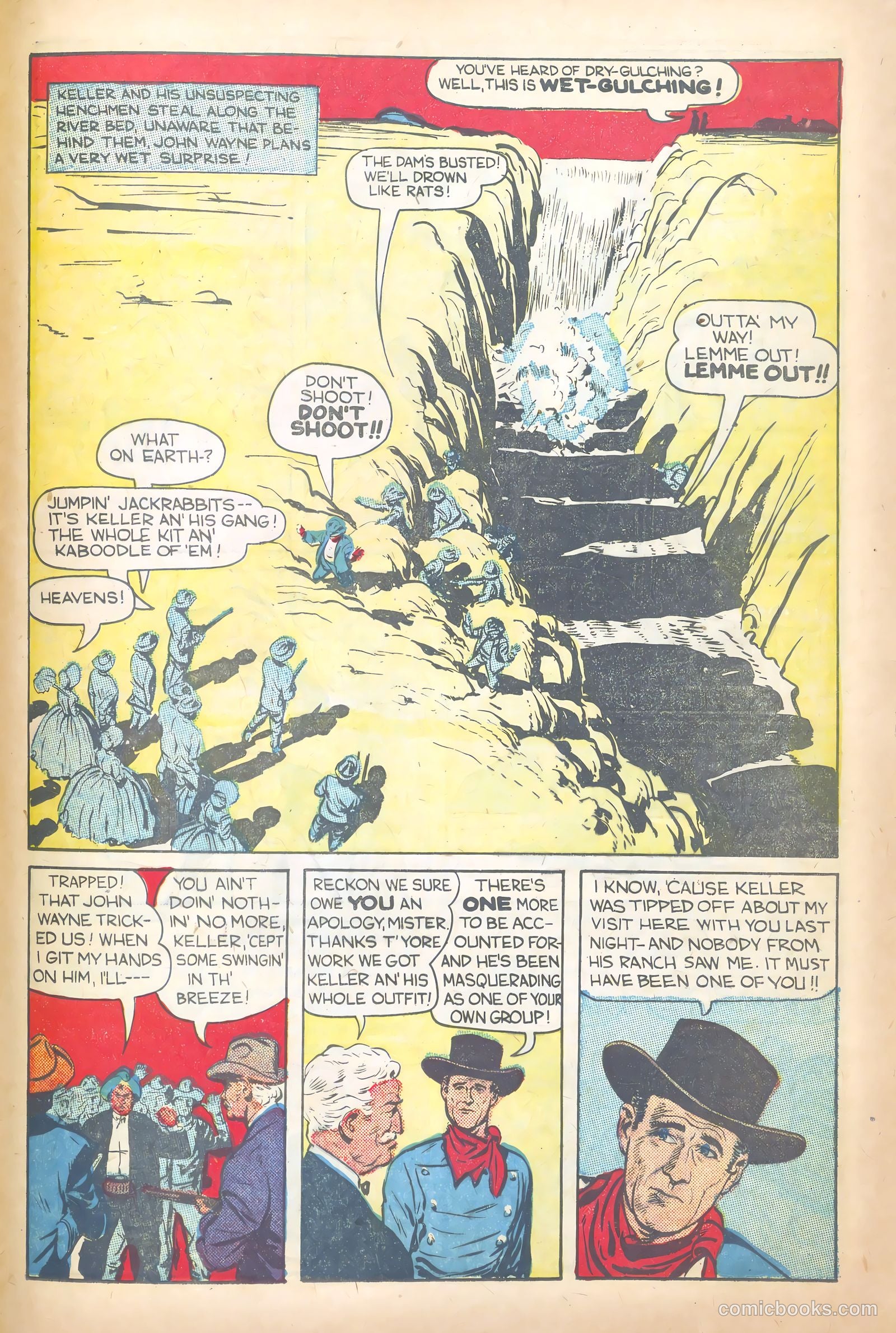 John Wayne Adventure Comics #1 (1949) — page 23 of 36