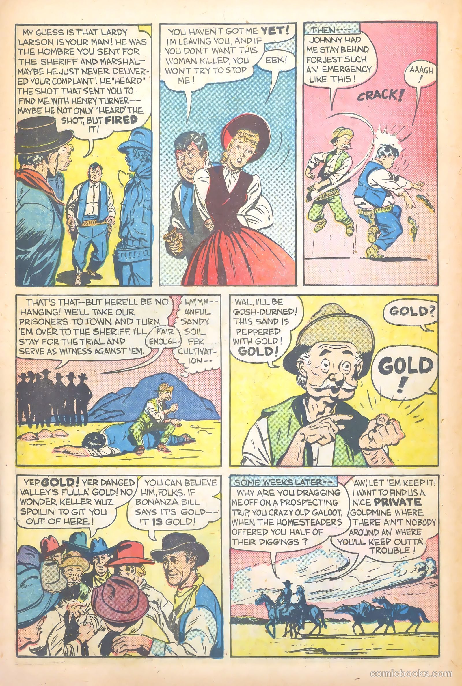 John Wayne Adventure Comics #1 (1949) — page 24 of 36