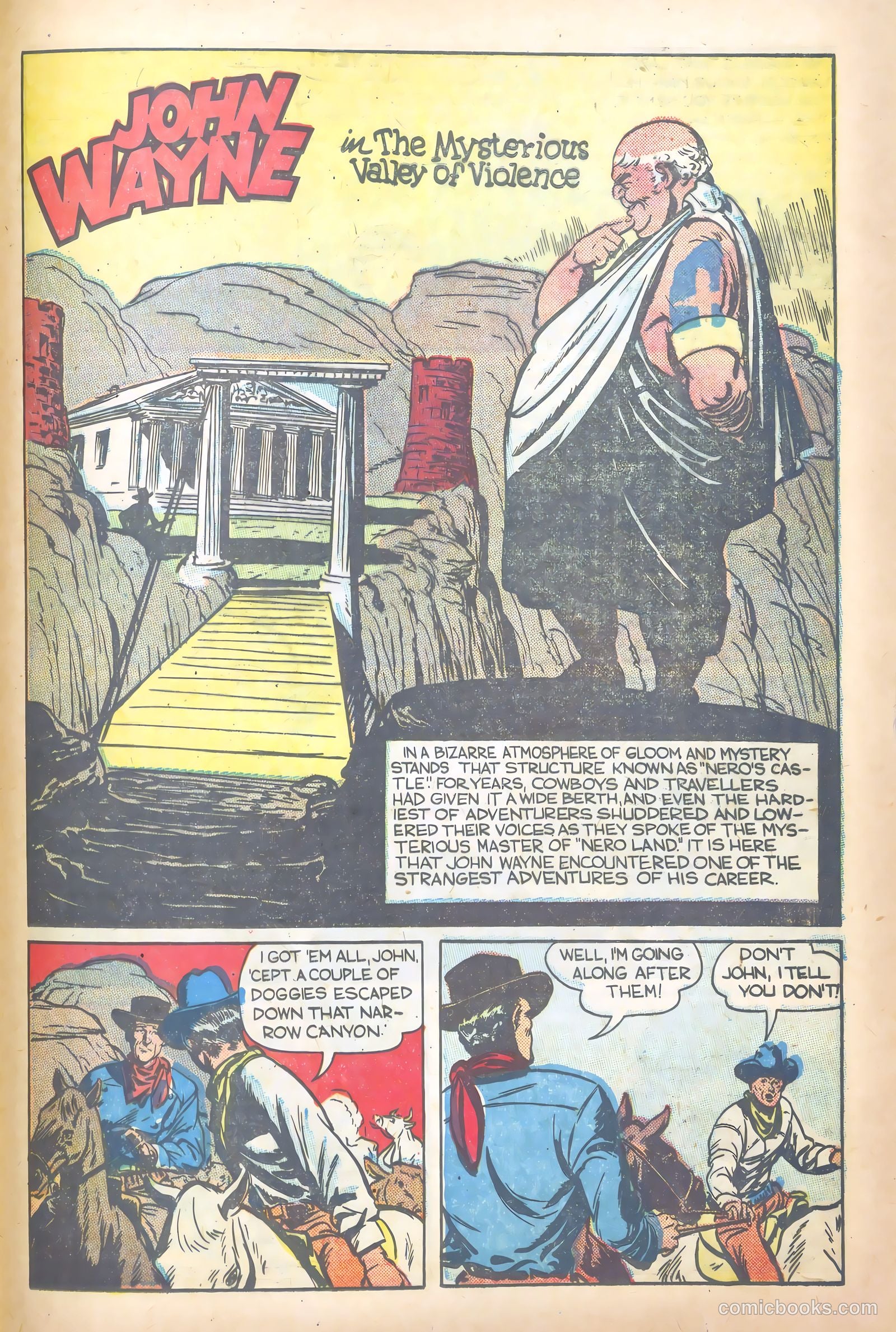 John Wayne Adventure Comics #1 (1949) — page 25 of 36