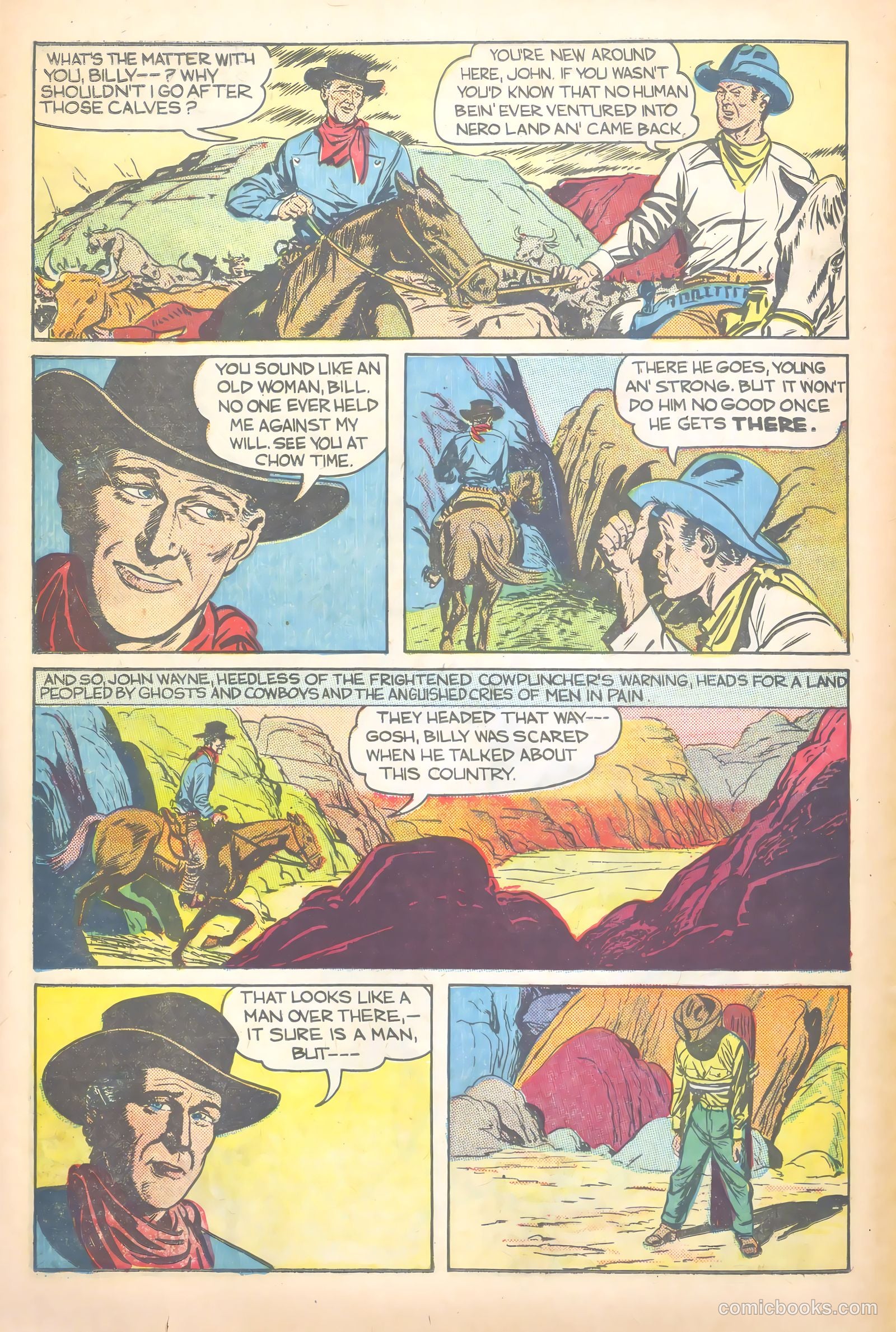 John Wayne Adventure Comics #1 (1949) — page 26 of 36